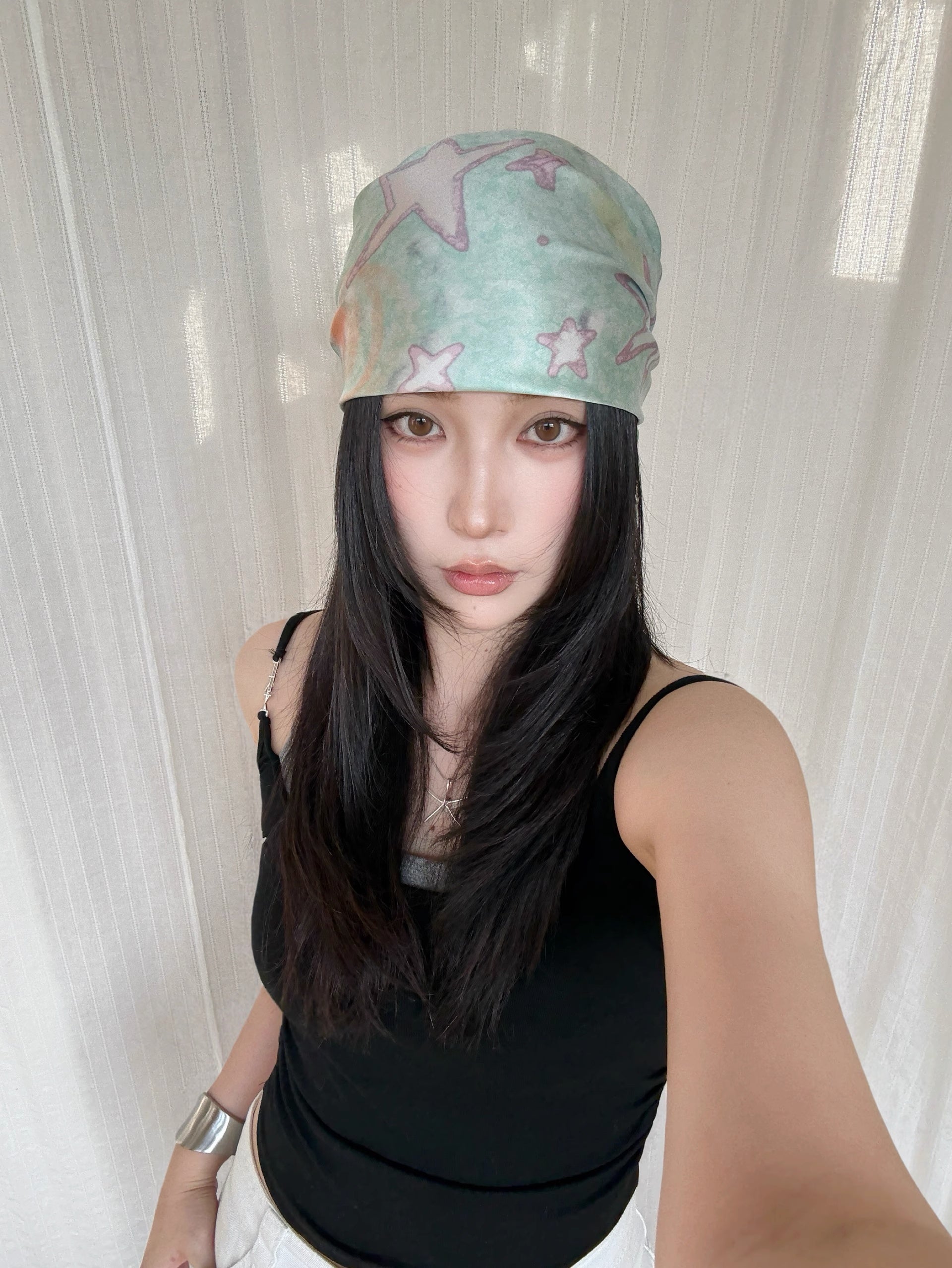 Sunlit Stars Silk Scarf