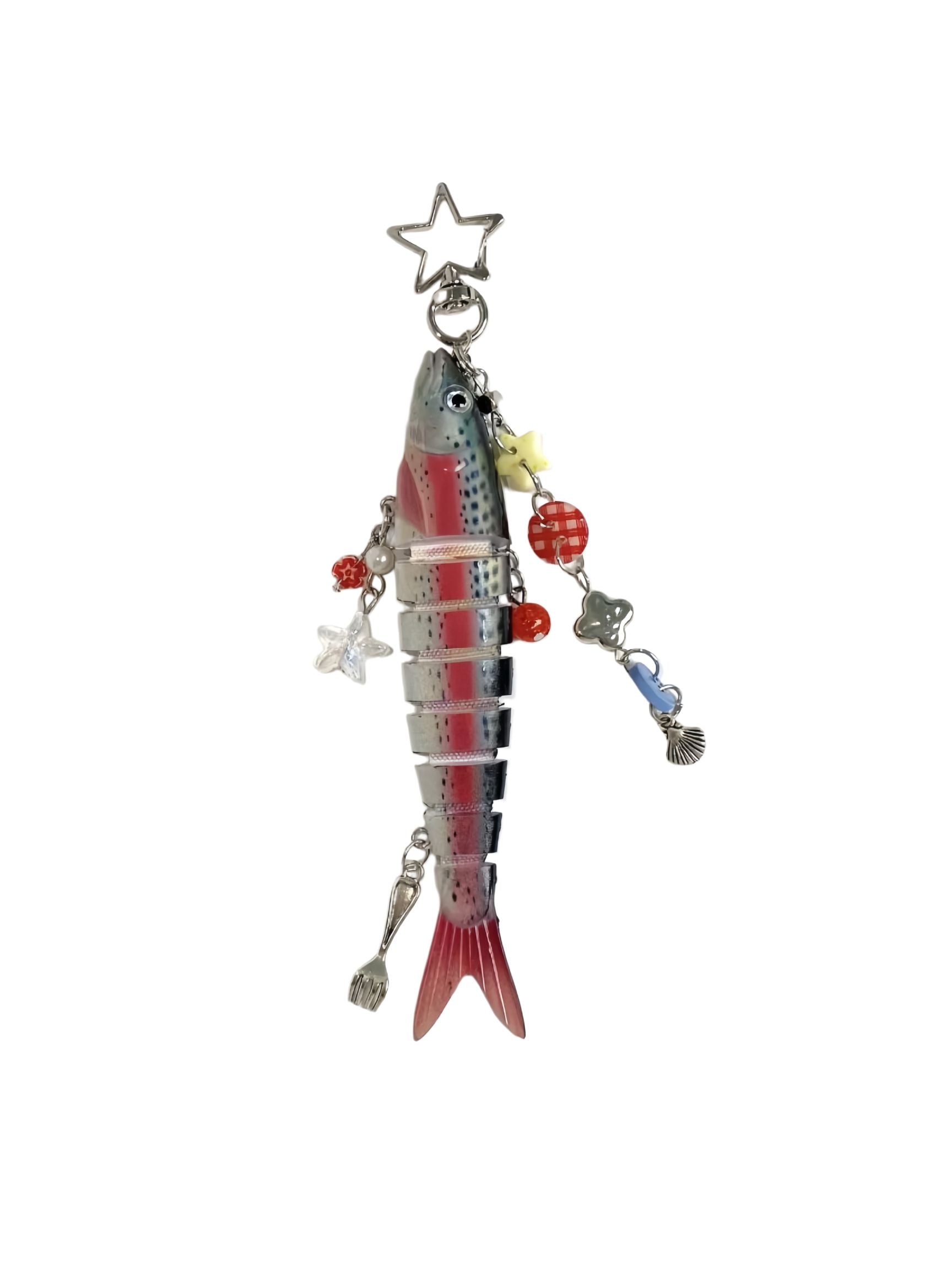 Multi-Jointed Fish Keychain