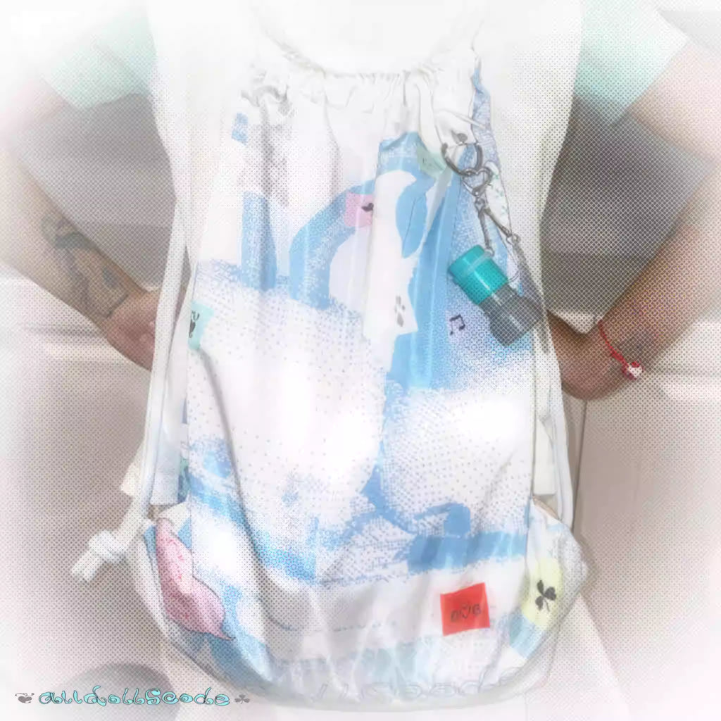 alldollscode Original Illustration Waterproof Drawstring Sports Cycling Backpack