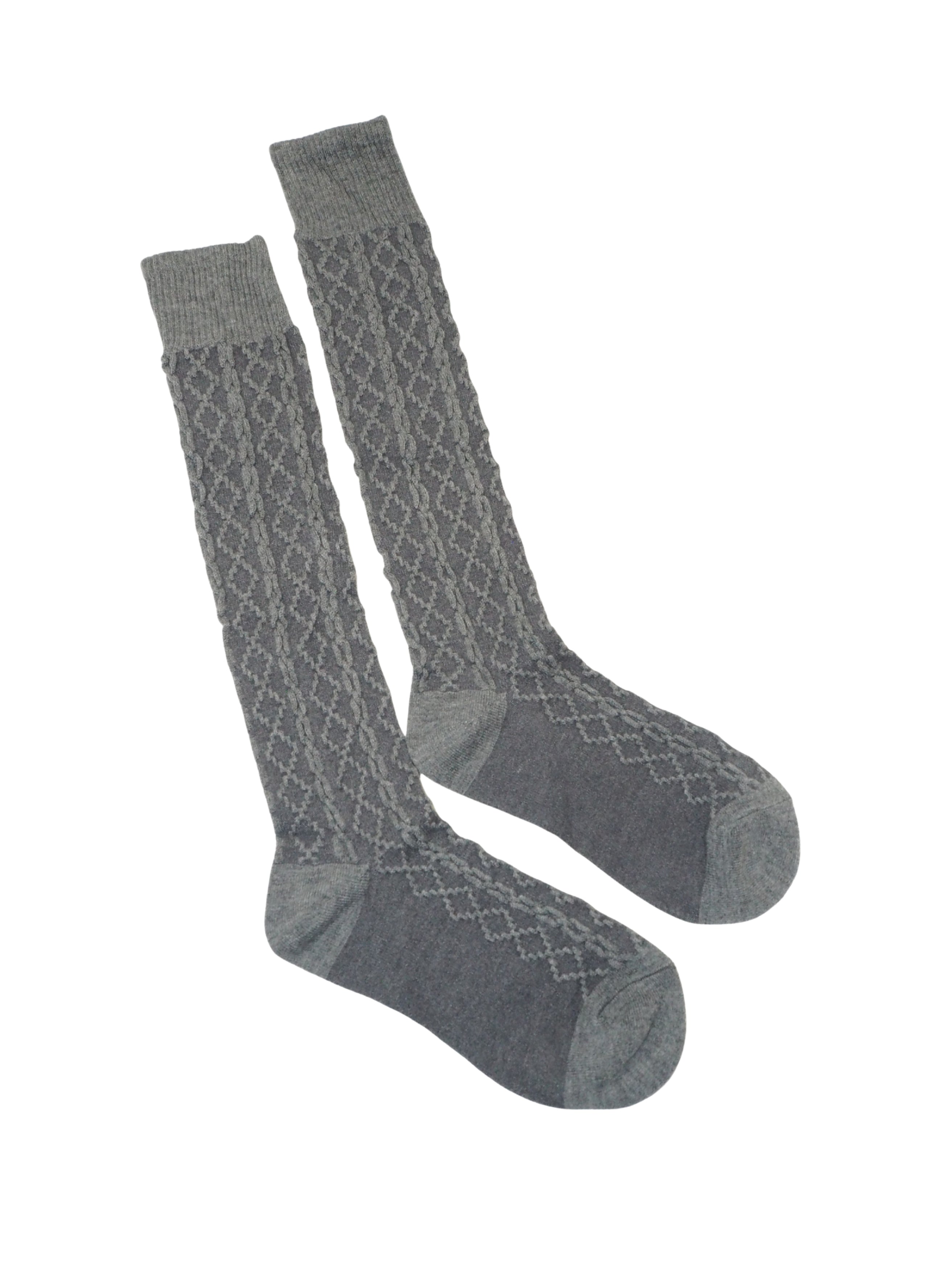 Wool Knit Knee-High Socks