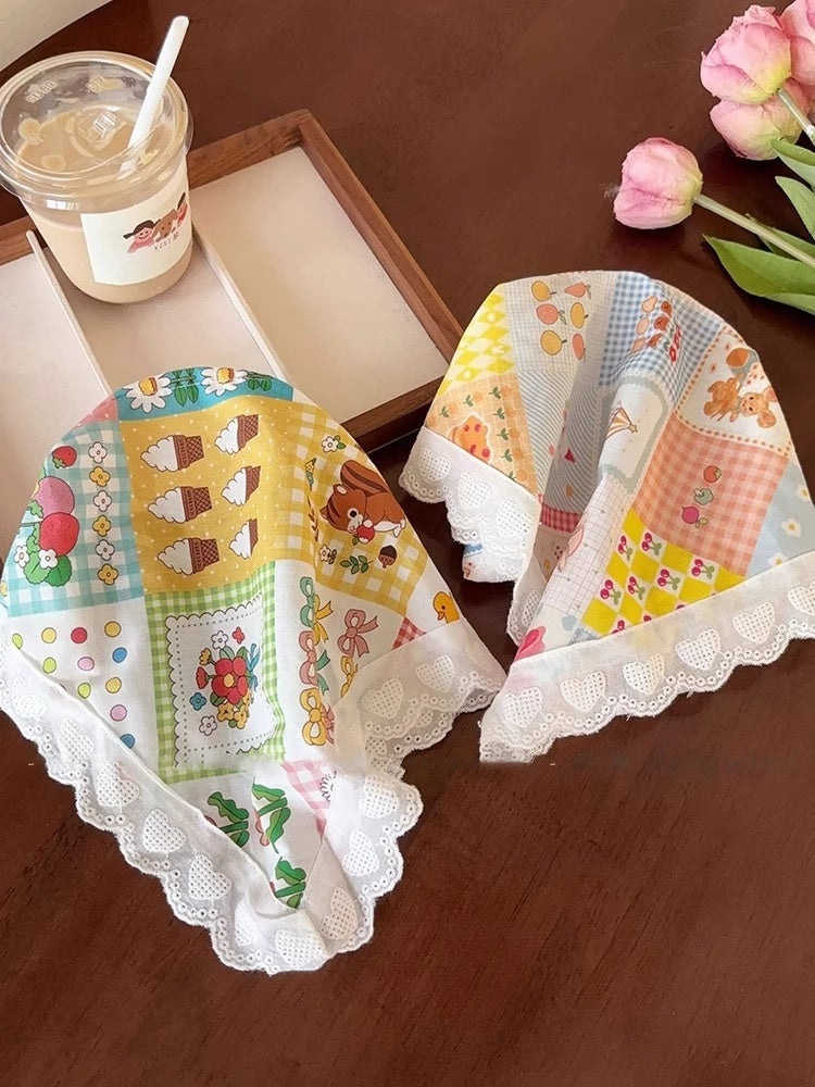 Lace Triangle Headscarf