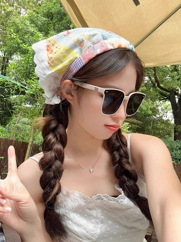 Lace Triangle Headscarf