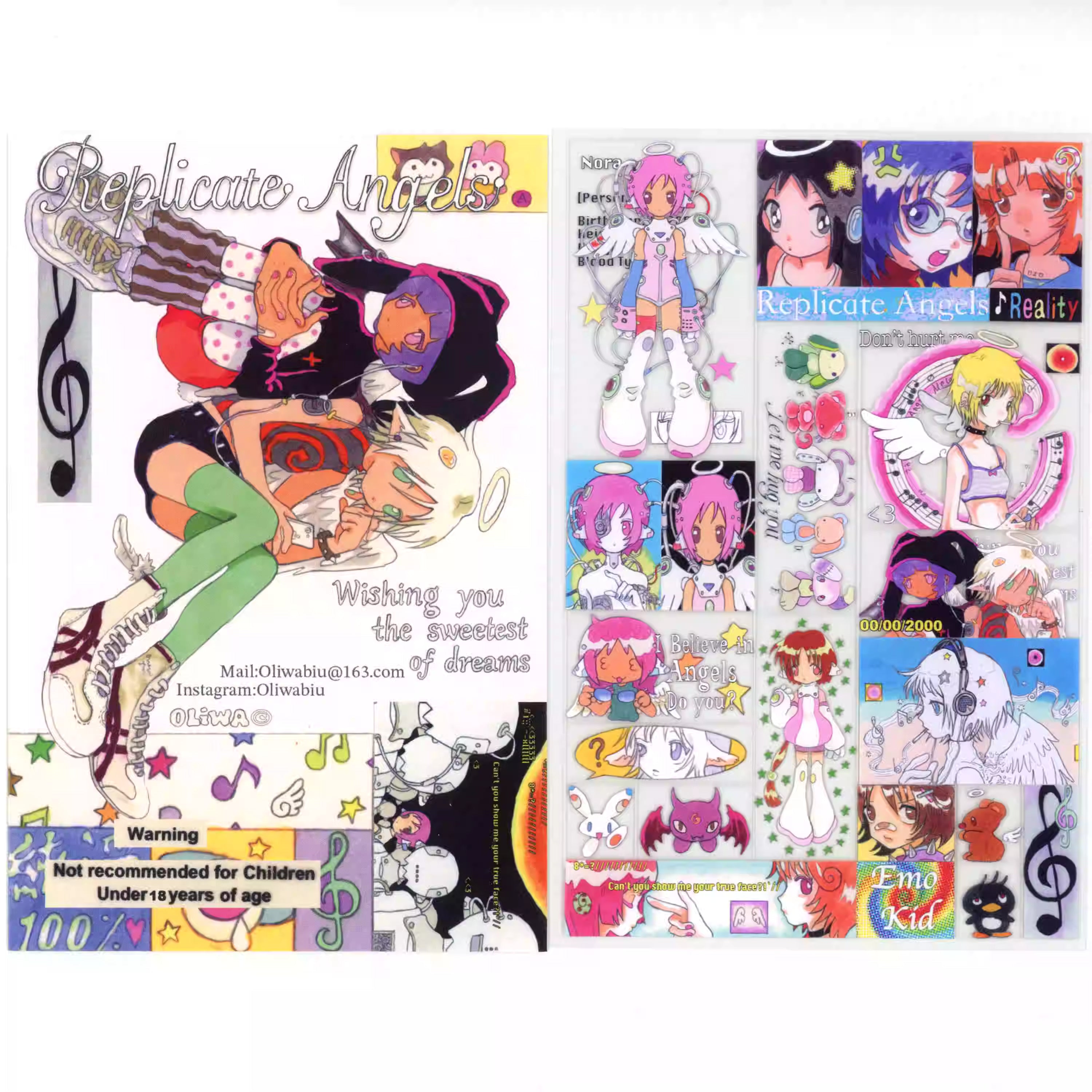 Oliwa Replicate Angel Sticker