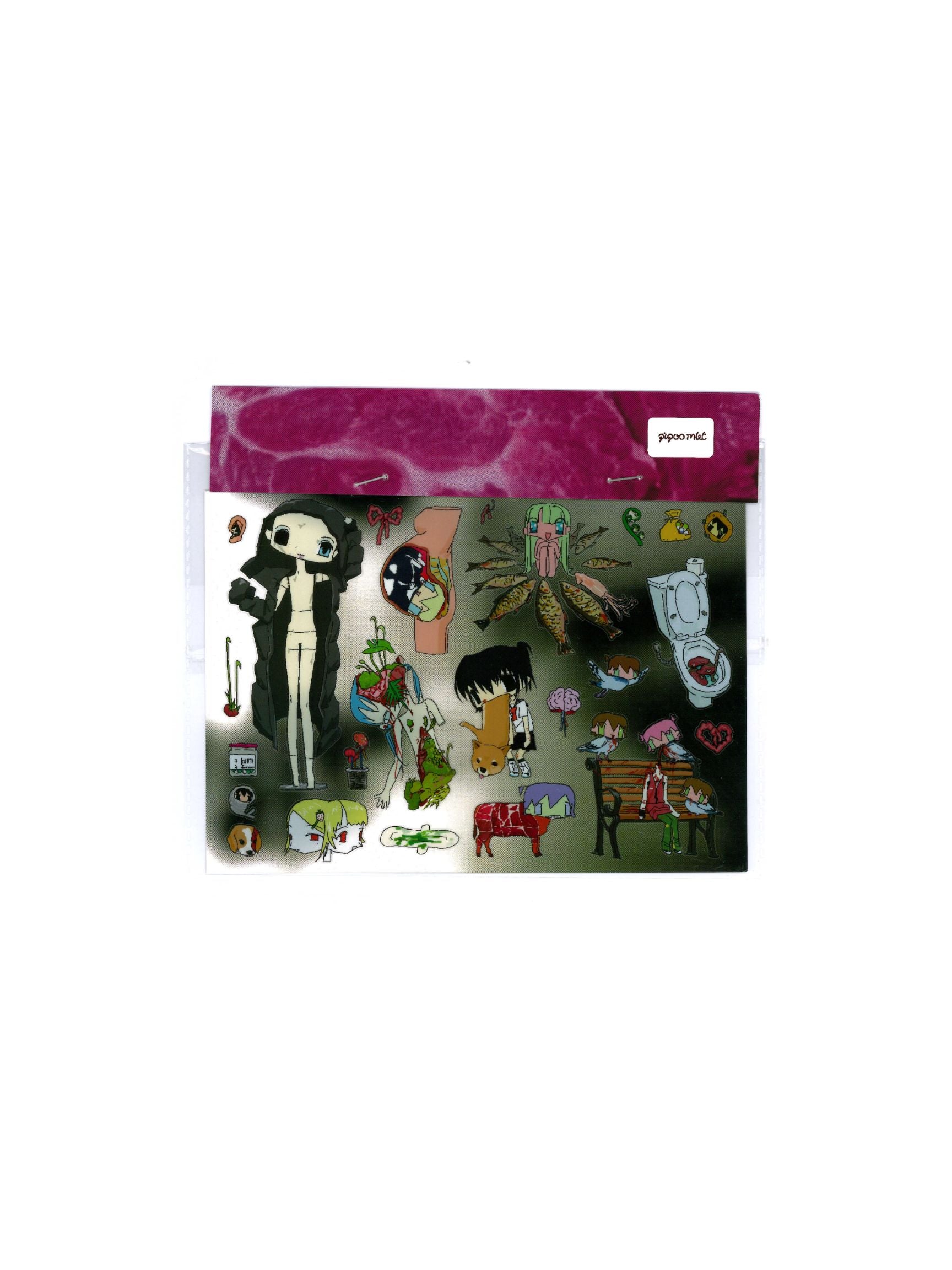 Pipoo Weirdcore Anatomy Stickers