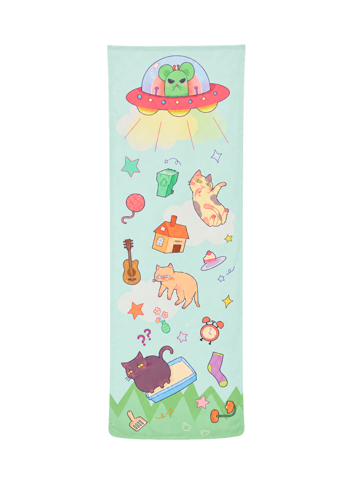 Xizi Alien cat tapestry 2