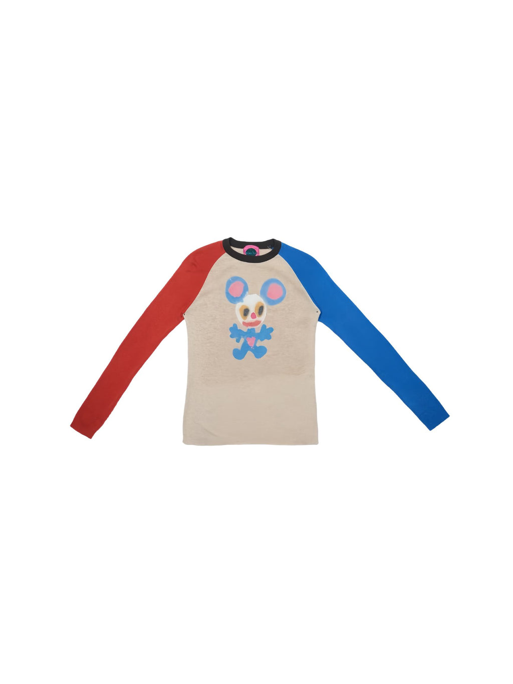 iscreamcolour MOF Colorblock Mouse Knit Top