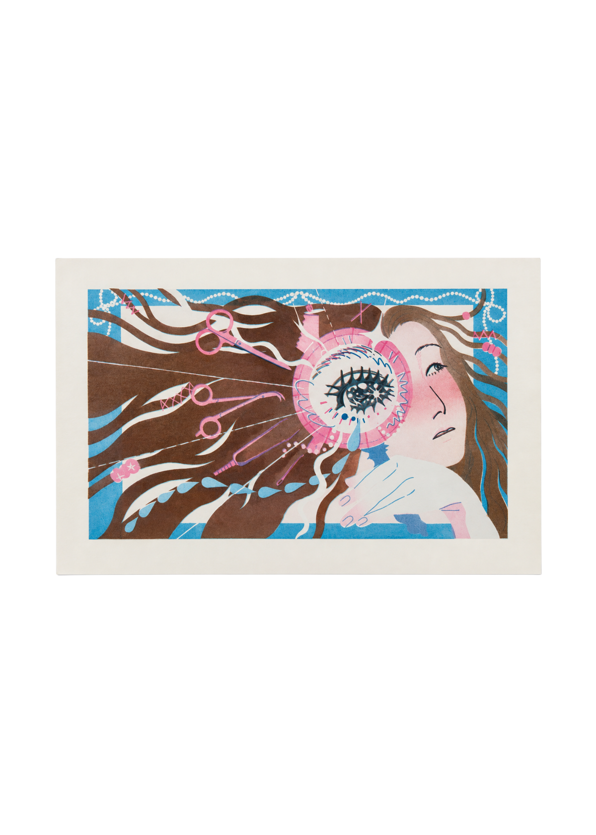 Pepeko Peek A Boo Riso Print