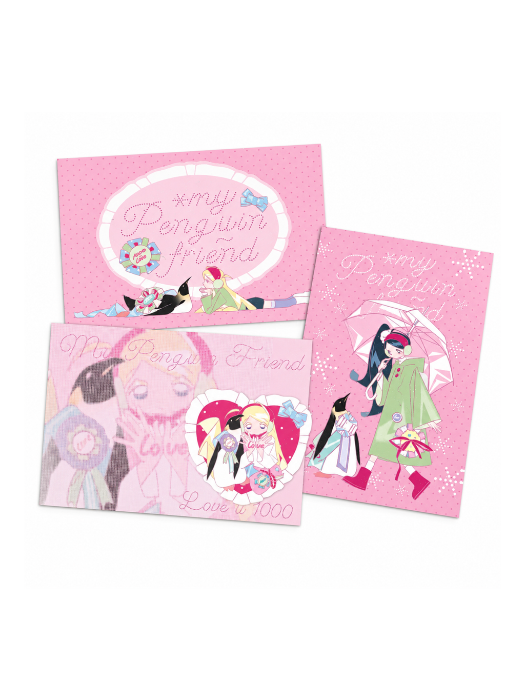 PiPOOxAFU Penguin Pals postcard set