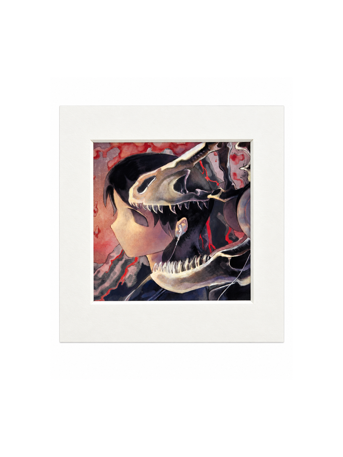 PiPOOxEcandwollag The World Ends Signed Giclee