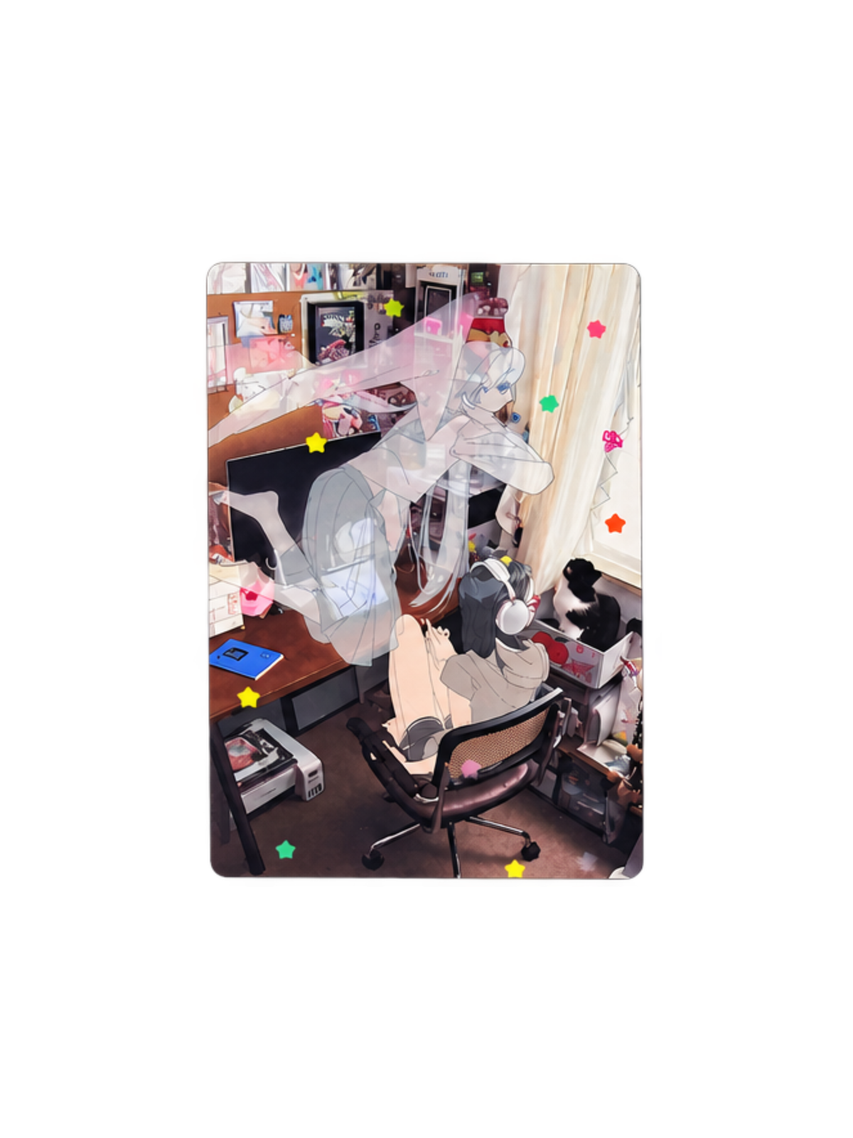 PiPOOxAFU Missing You = Love Lenticular Postcard