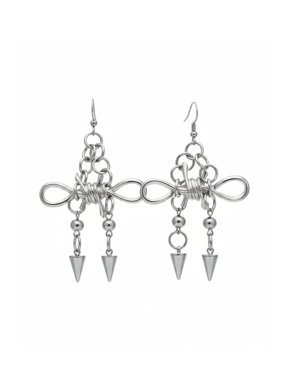nunustudio Bow Spike Earrings