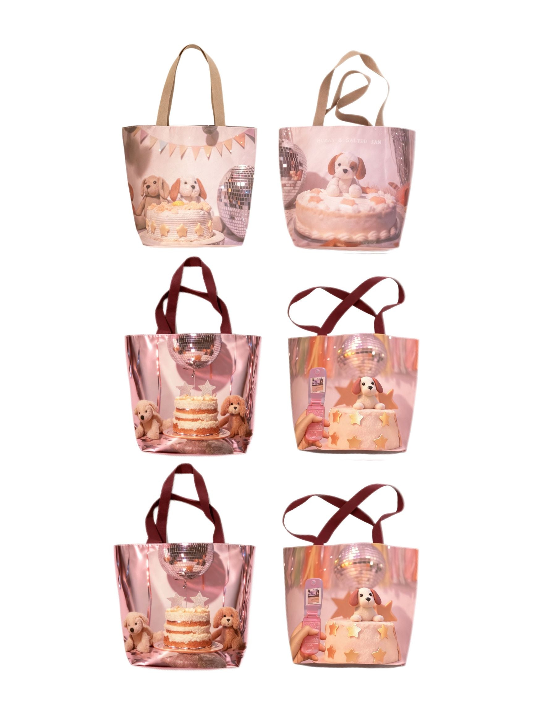 Human & Salted Jam Original Cute Puppy Tyvek Tote Bag
