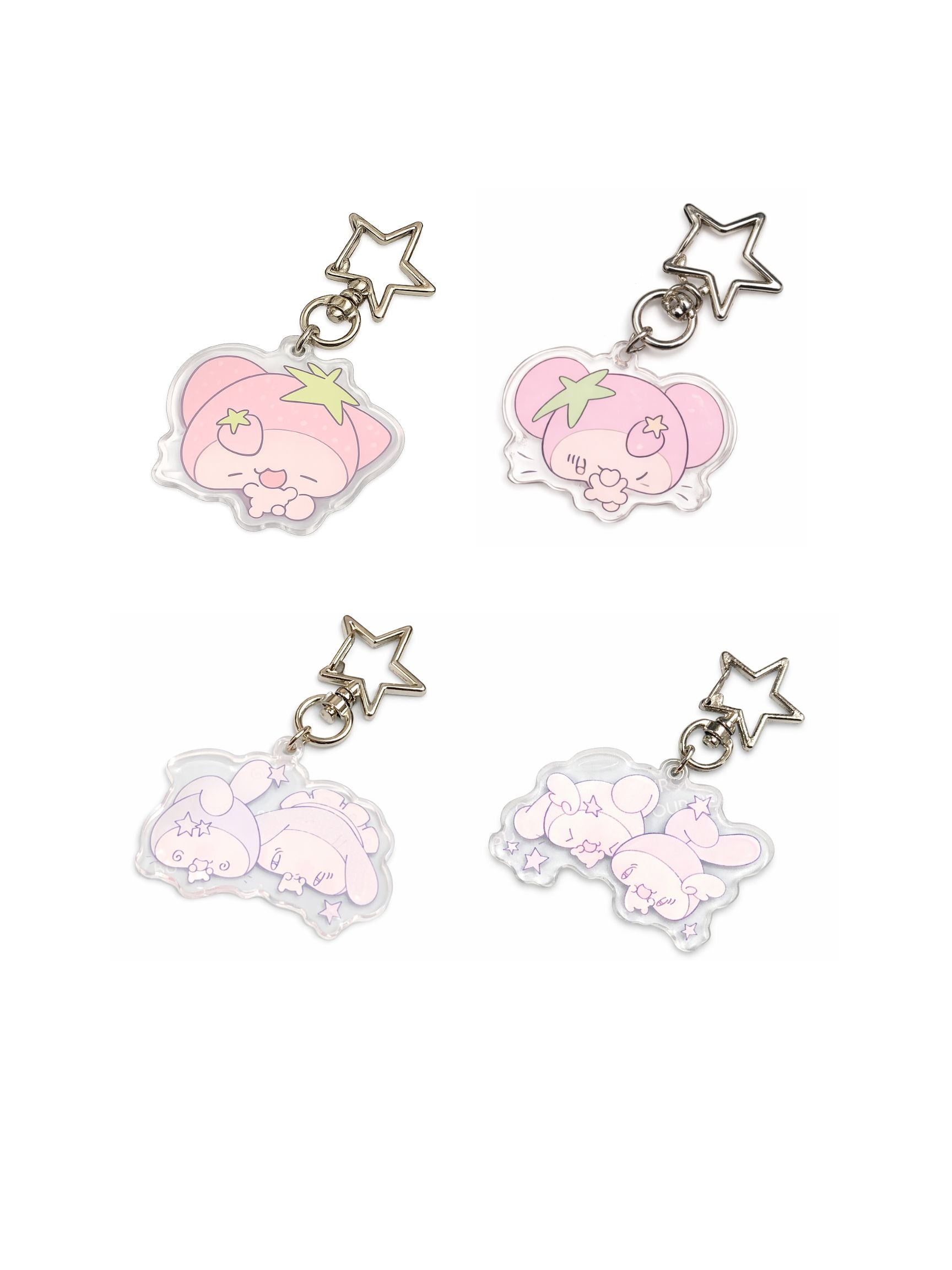 Human & Salted Jam Strawberry Dream Acrylic Charm Keychain