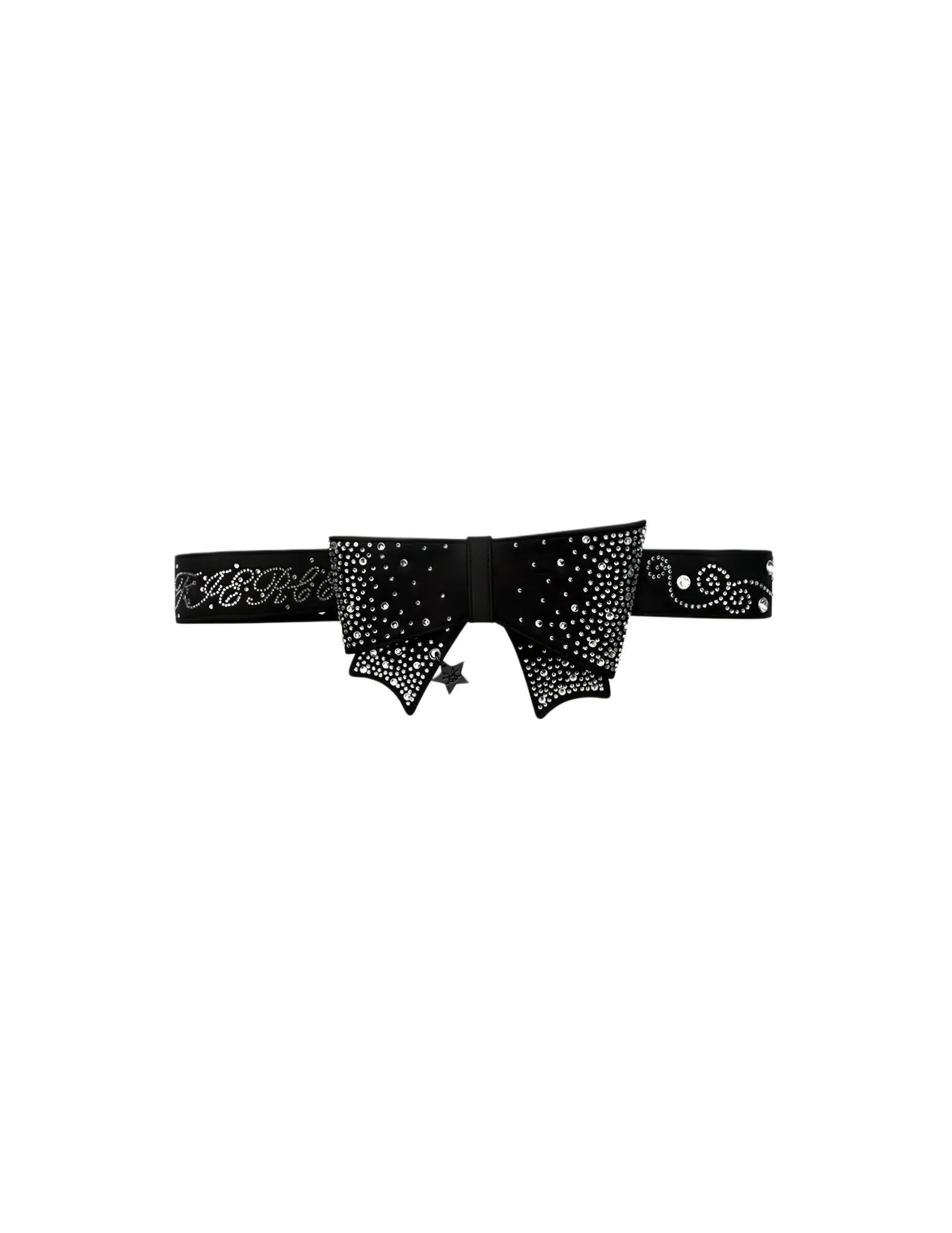 CFIERCE Rhinestone Bow Stud Belt
