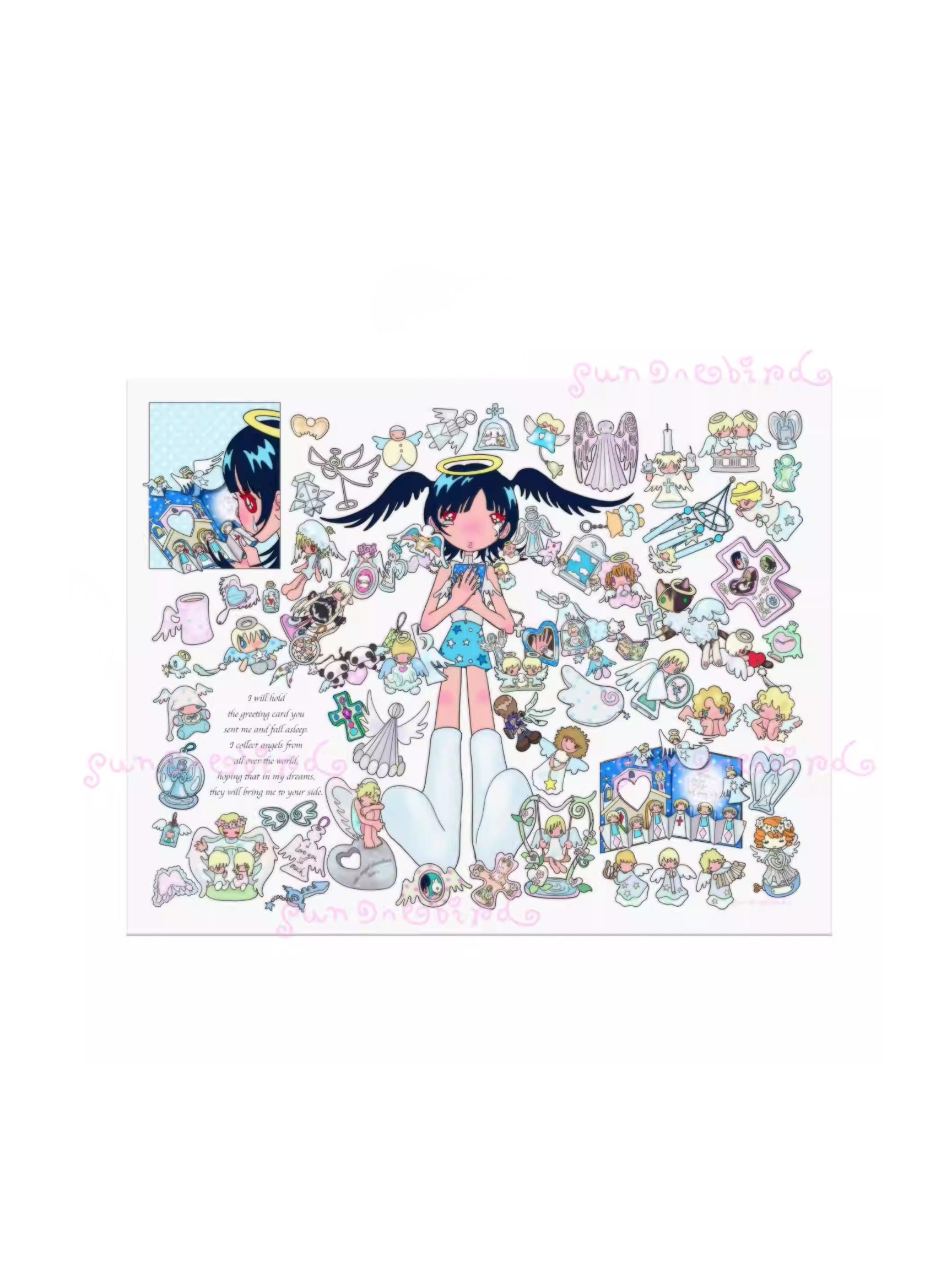 Sunonebird Collect everything of the angel Tapestry