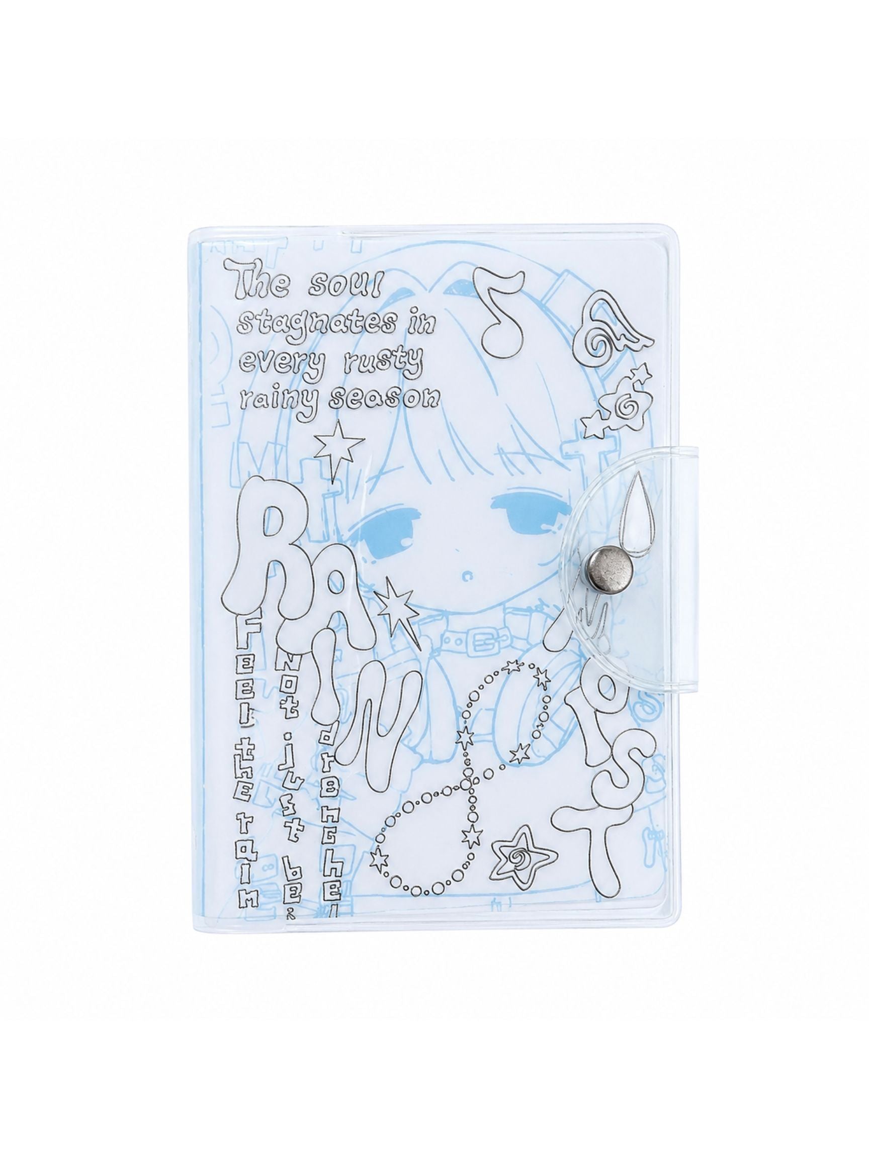 Rainy Soul Transparent A7 Binder Cover