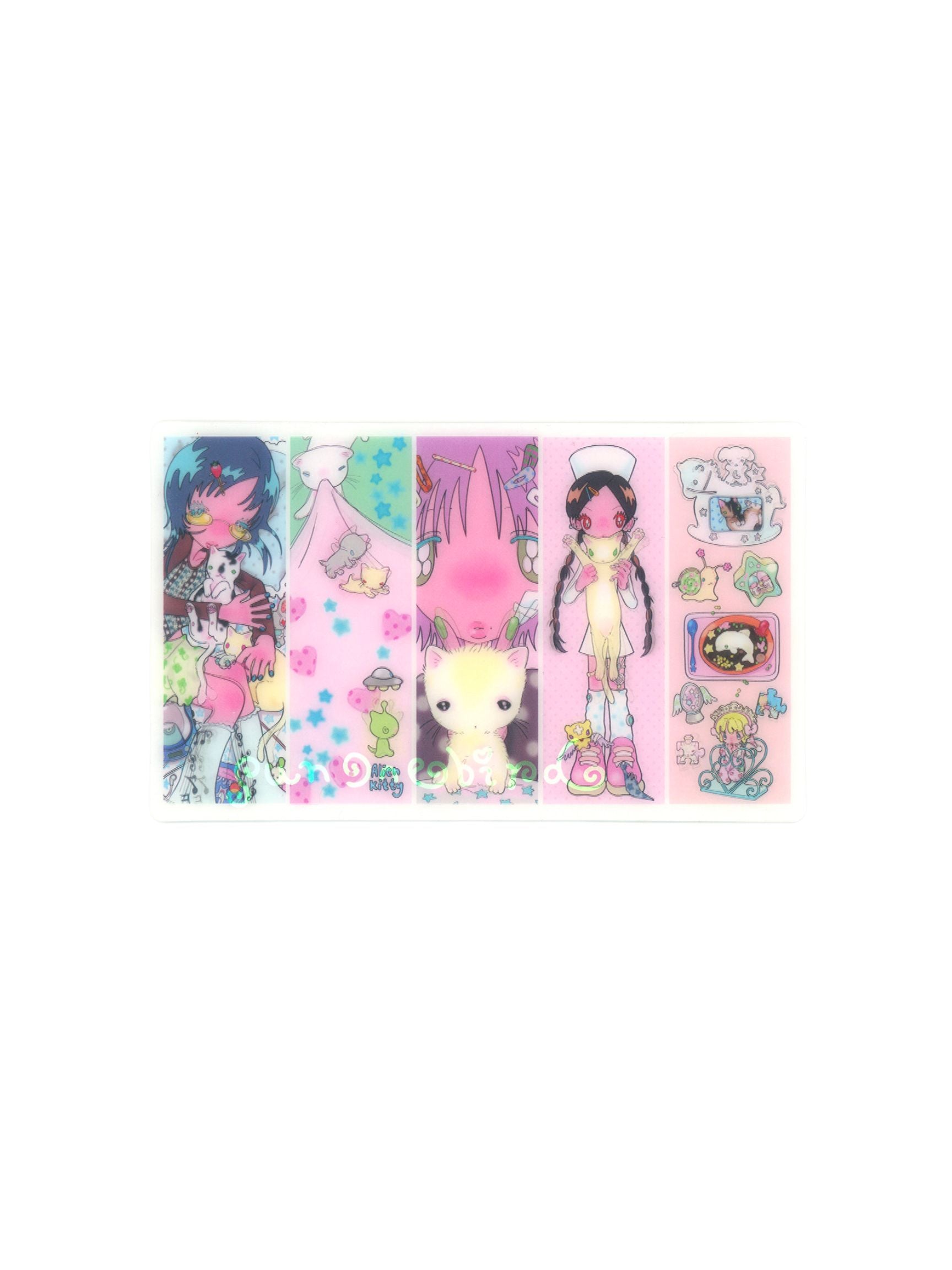 sunonebird The kitty's dream Lenticular Card/Bookmark Set