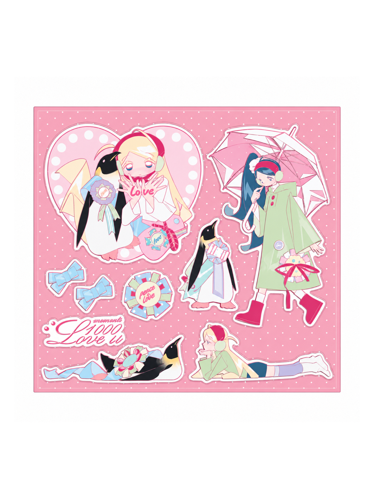 PiPOOxAFU Penguin Pals Sticker