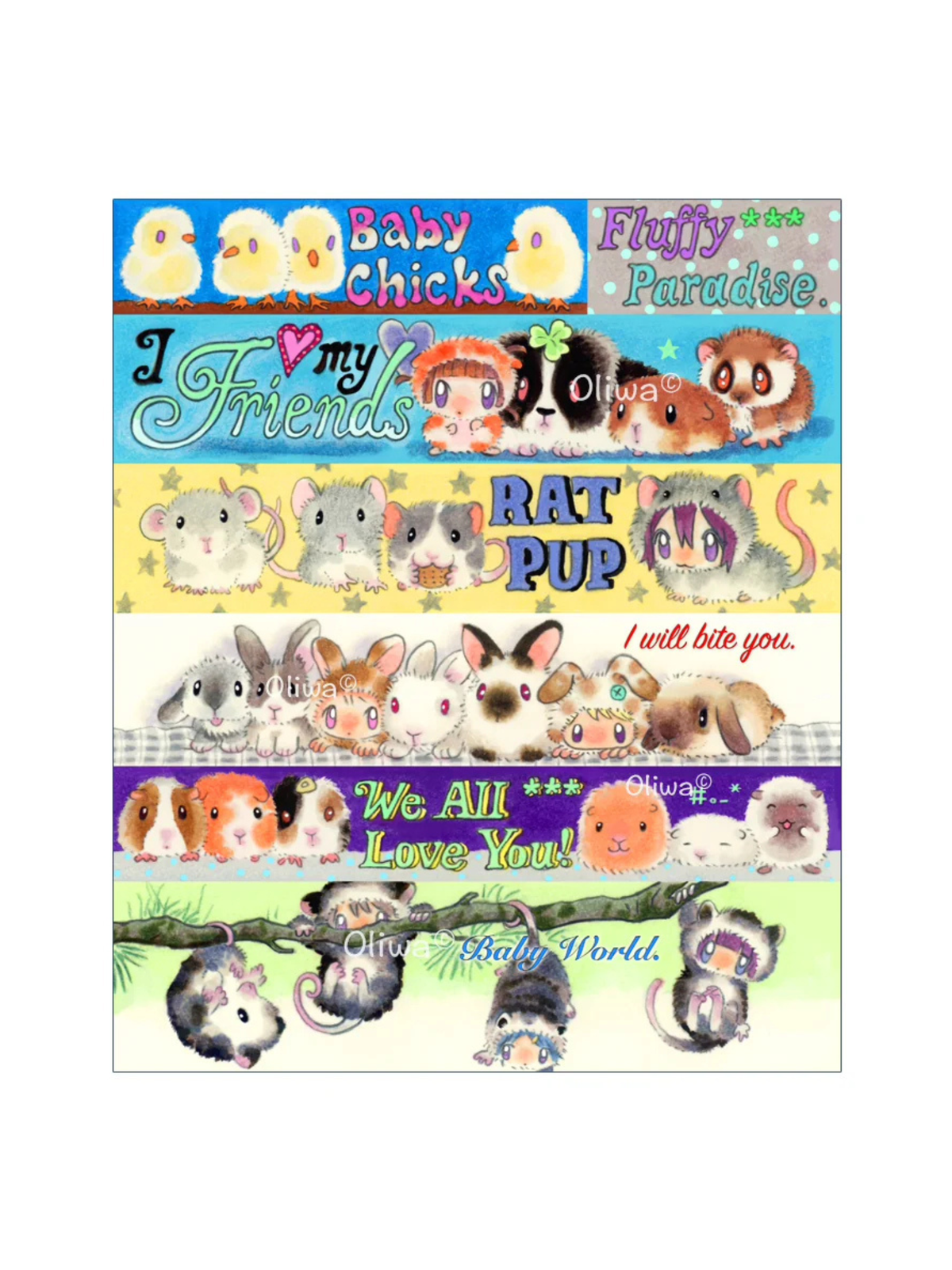Oliwa Baby Animals Tapestry