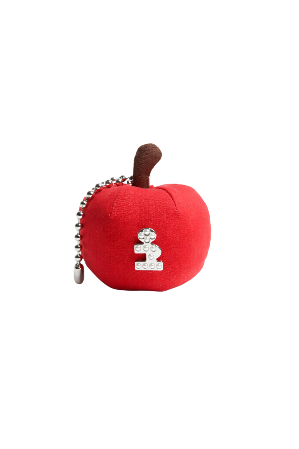 Cherry Red Apple Plush Keychain