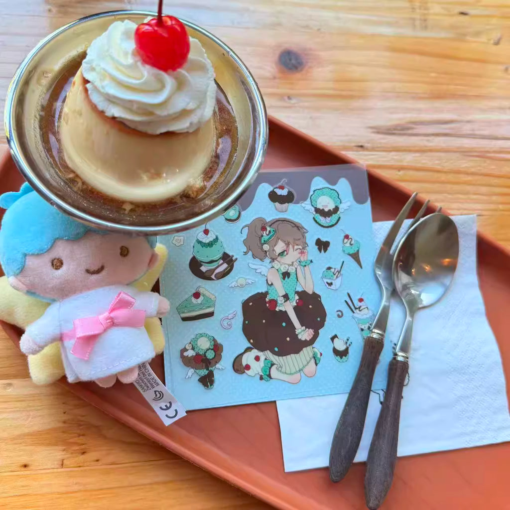 Pipoo Sweet Mascot Girls Stickers