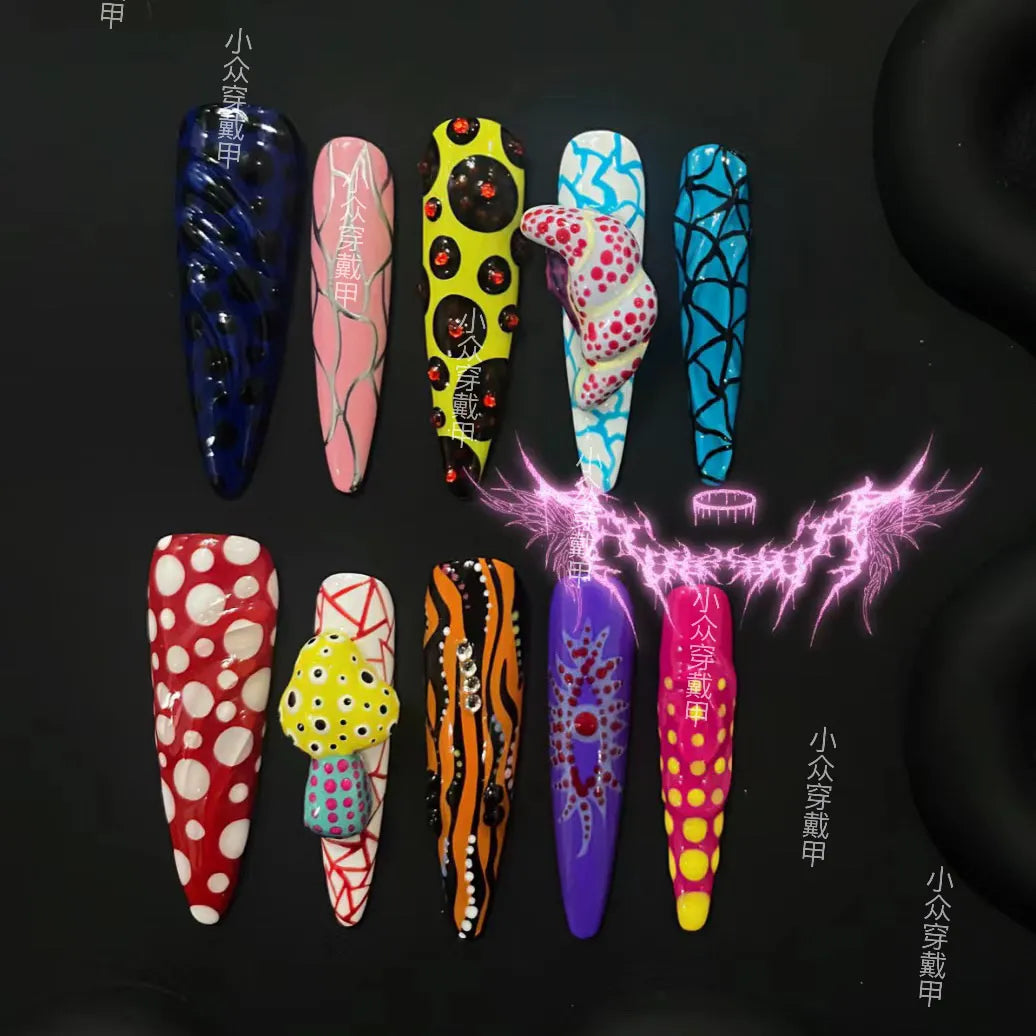 Neon Nightmare Press-On Nails