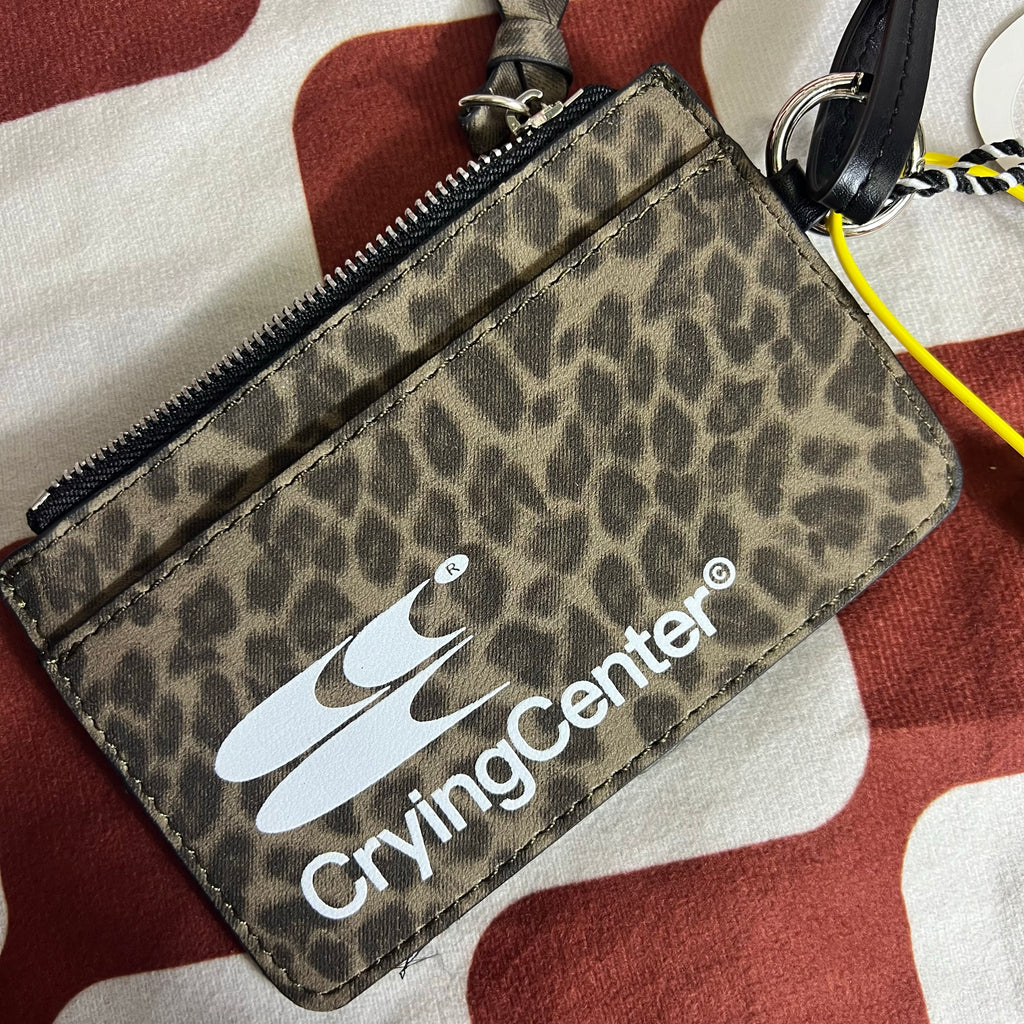 CryingCenter Leopard Lanyard Card Holder