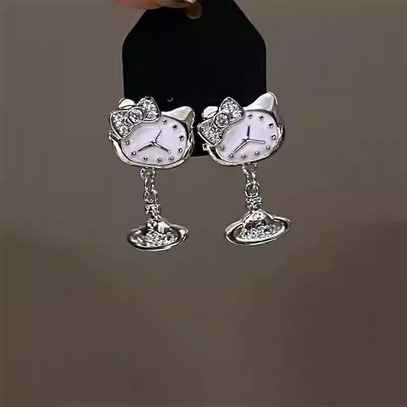 Starlit Kitty Time Earrings
