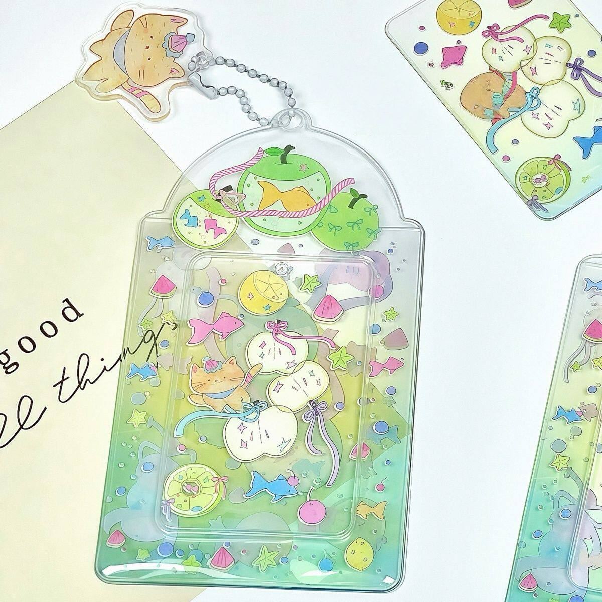 Fruit Splash Cat Card Holder