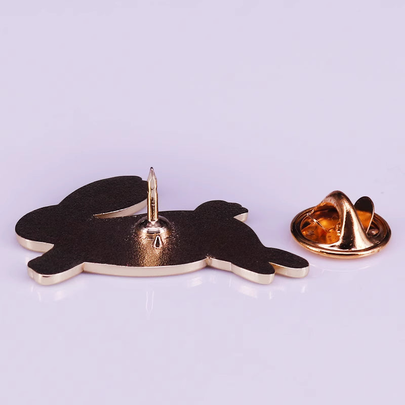 Starry Vegan Bunny Pin