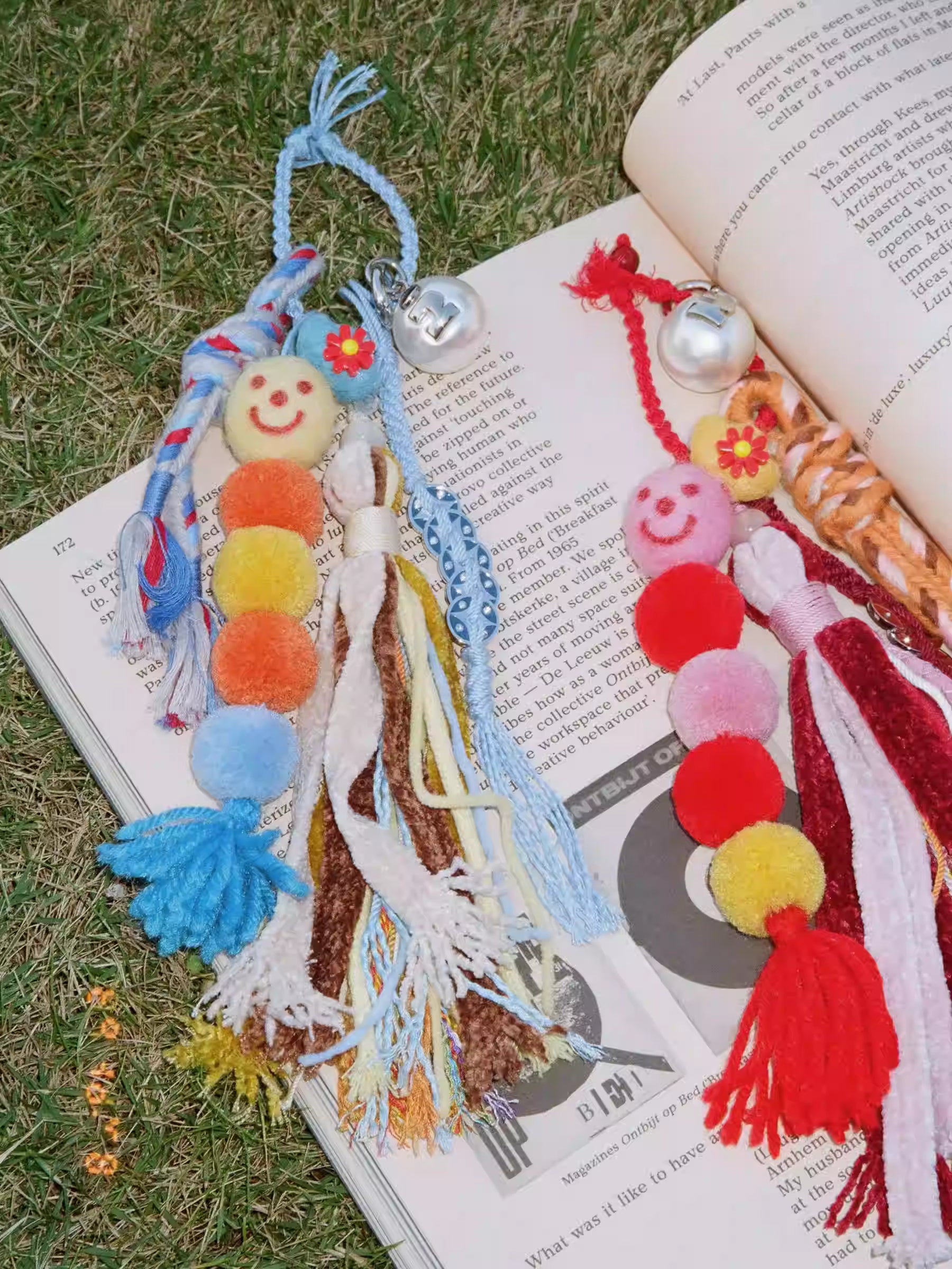 Tagi. x Monkee Colorful Felt & Yarn Tassel Pendant