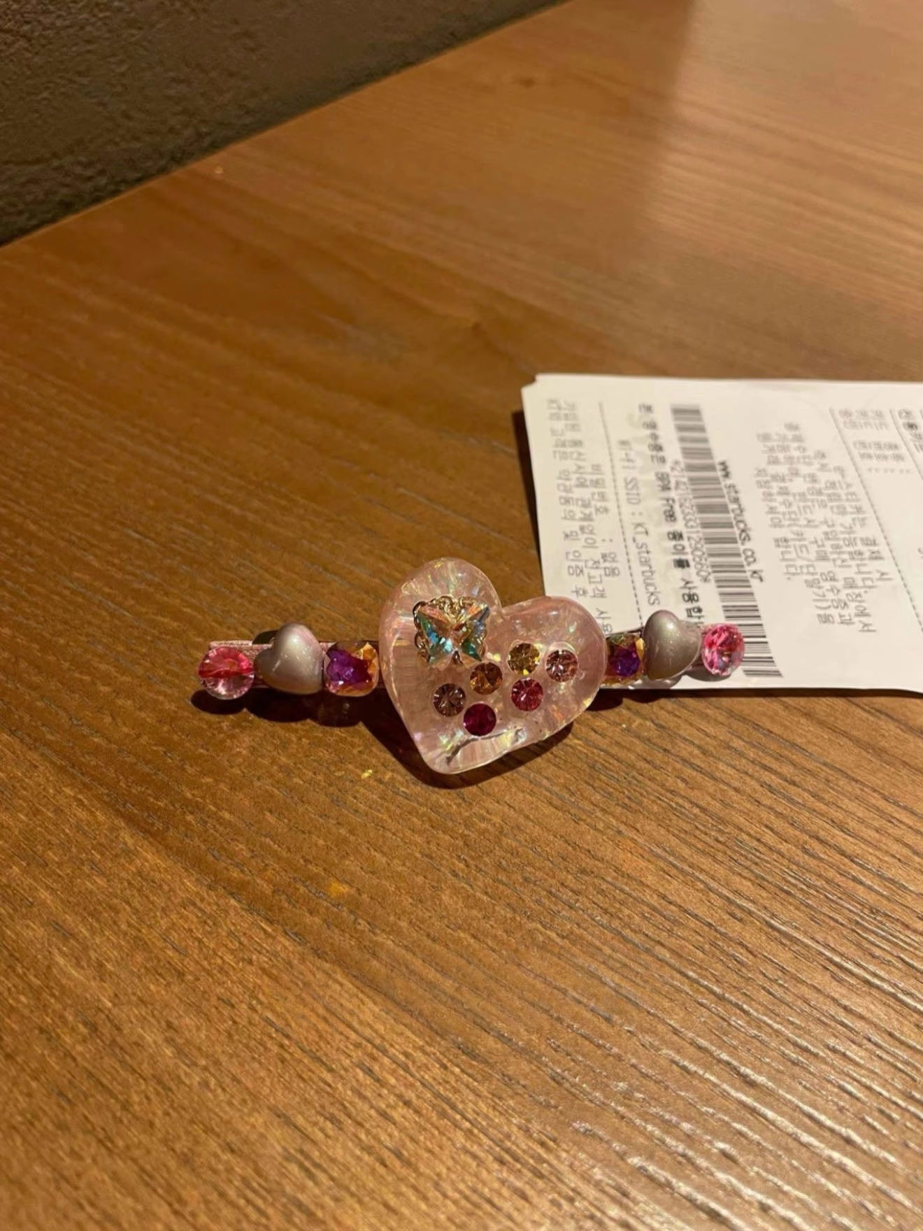 Gem Kissed Heart Hair Clip