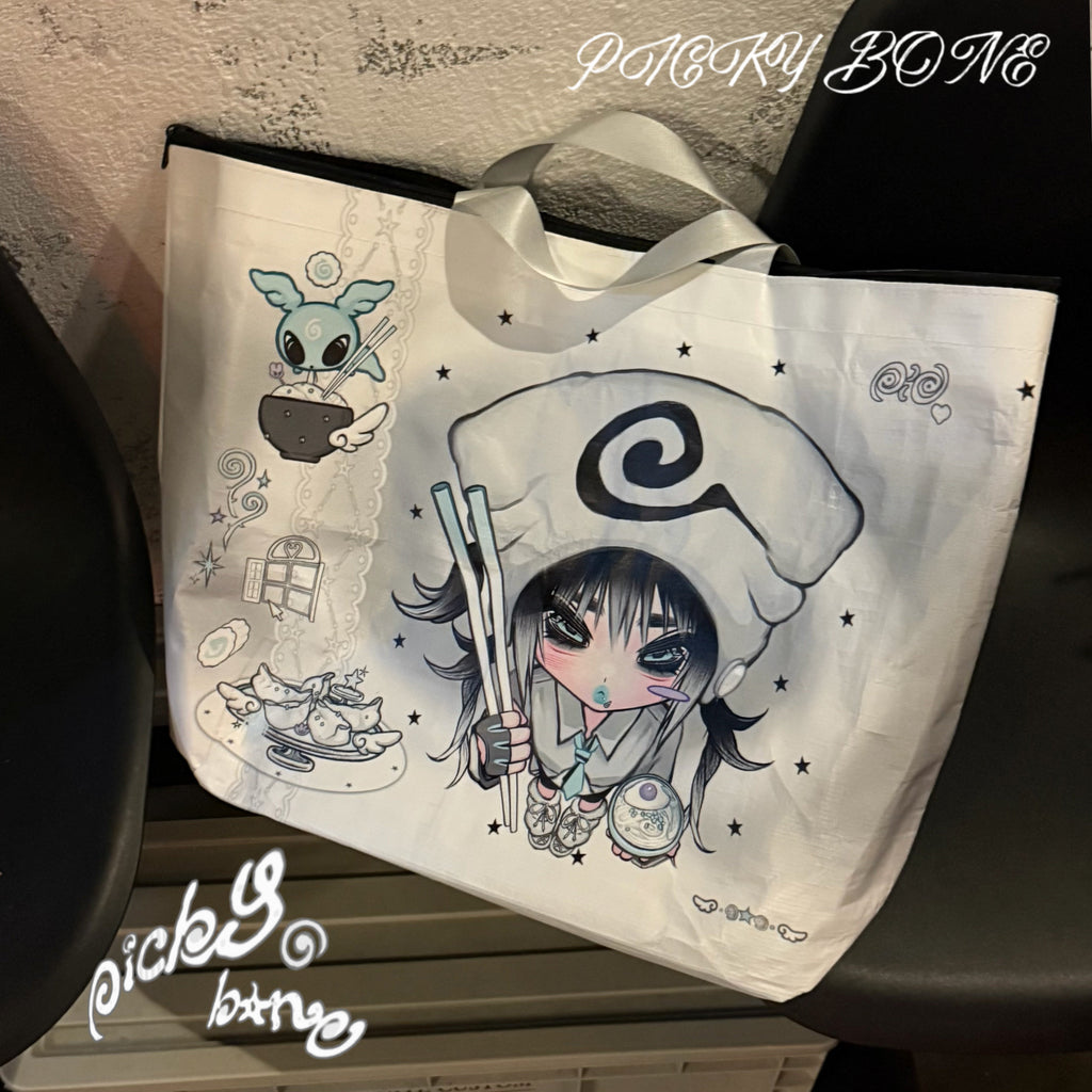 Pickybone Noodle Roll House Tote Bag