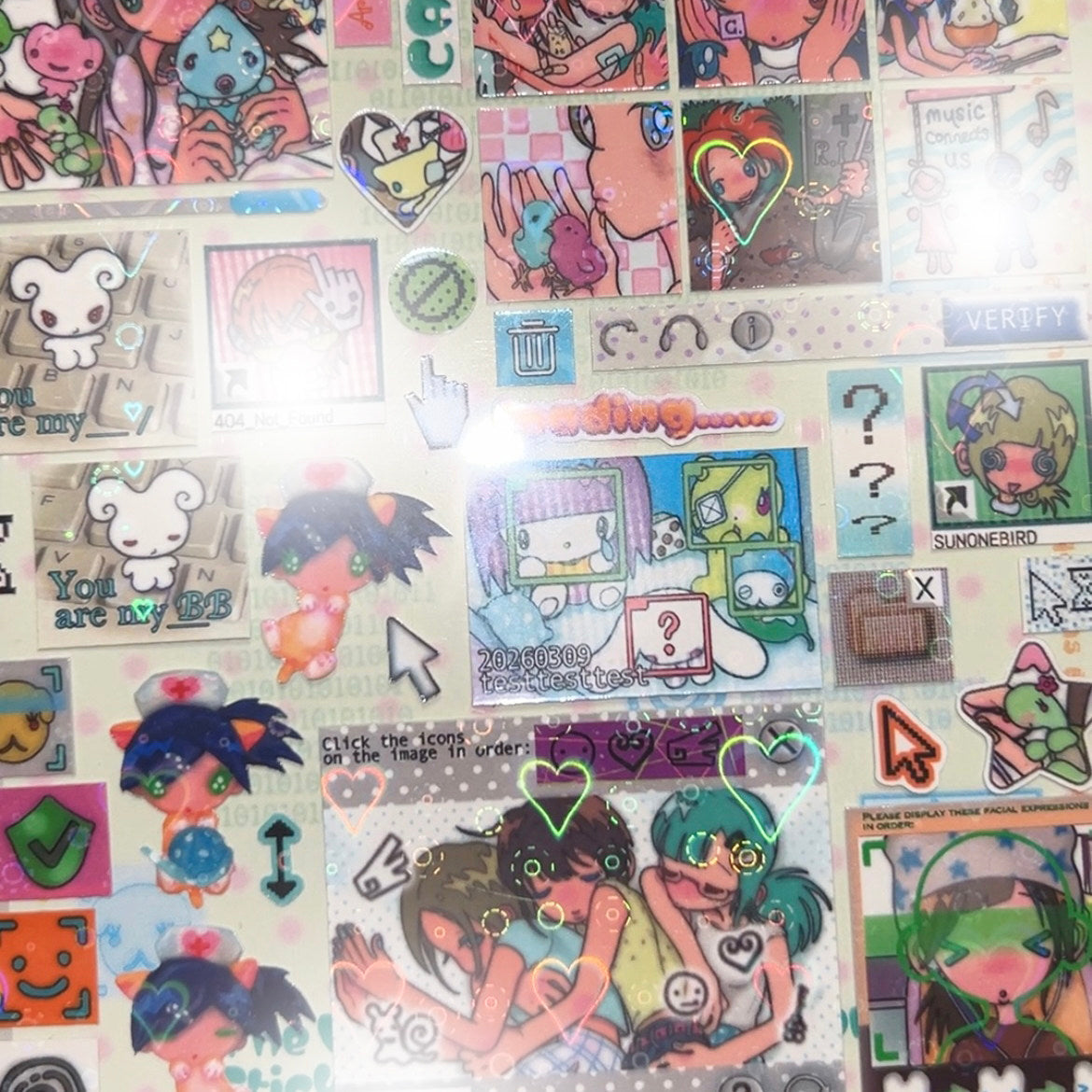 sunonebird The vortex of verification codes Stickers