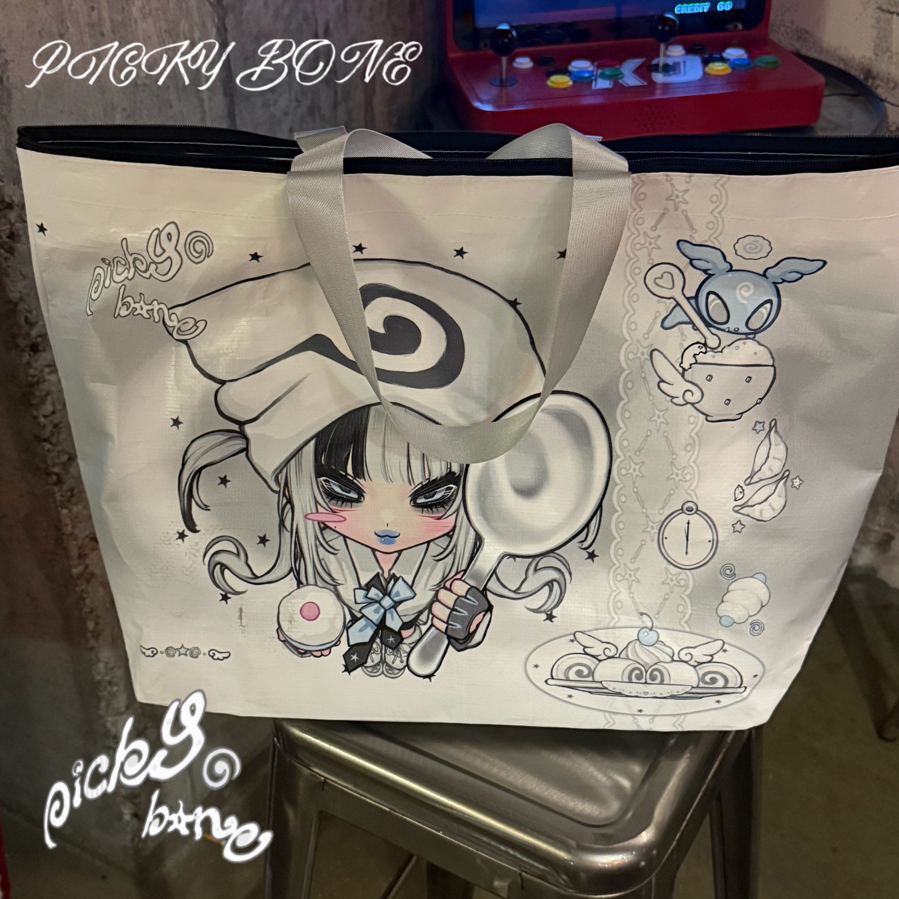 Pickybone Noodle Roll House Tote Bag