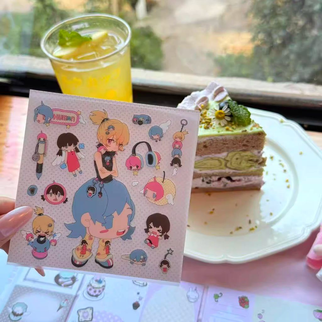 Pipoo Sweet Mascot Girls Stickers