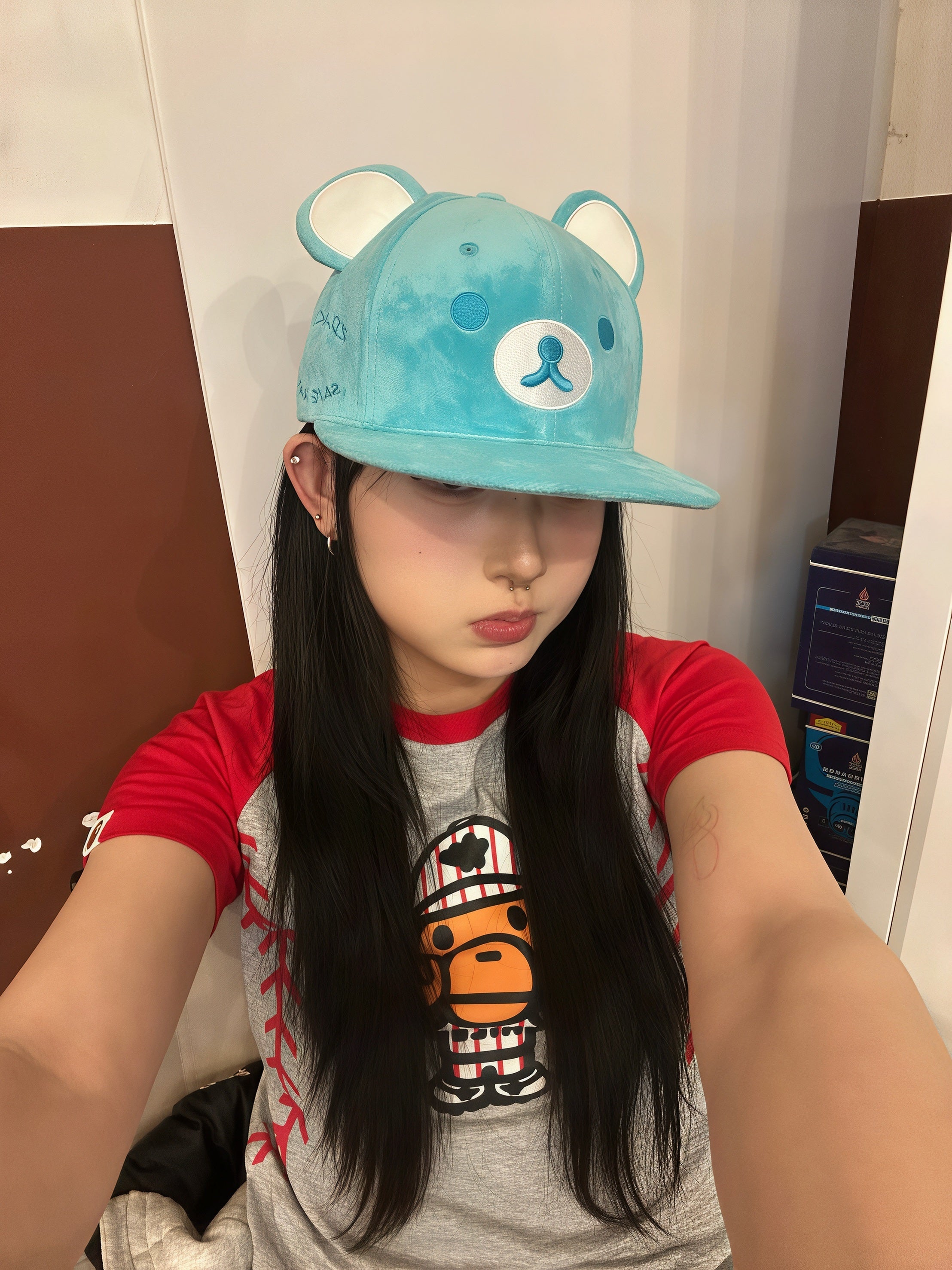 Blue Teddy Cap