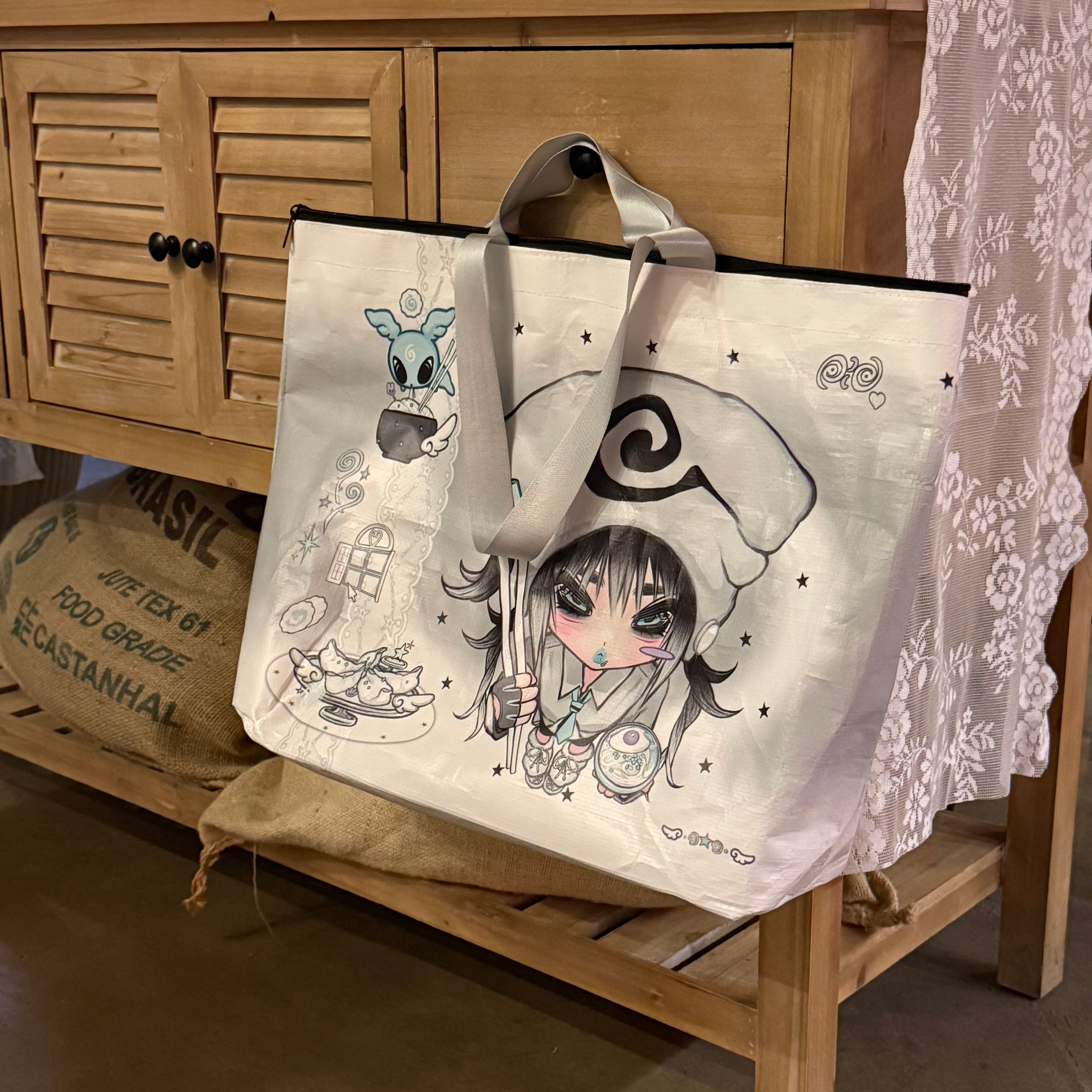 Pickybone Noodle Roll House Tote Bag