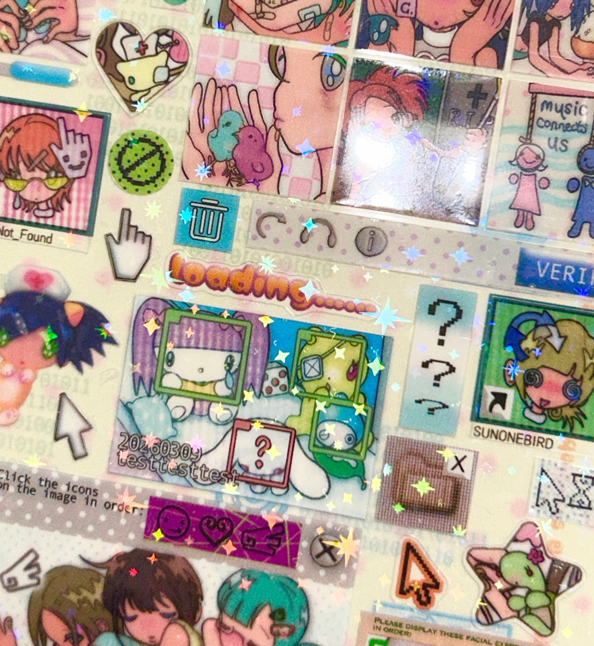 sunonebird The vortex of verification codes Stickers