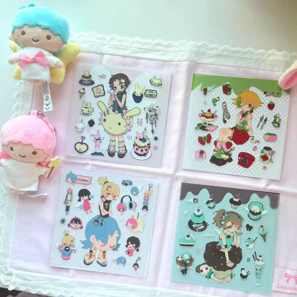 Pipoo Sweet Mascot Girls Stickers