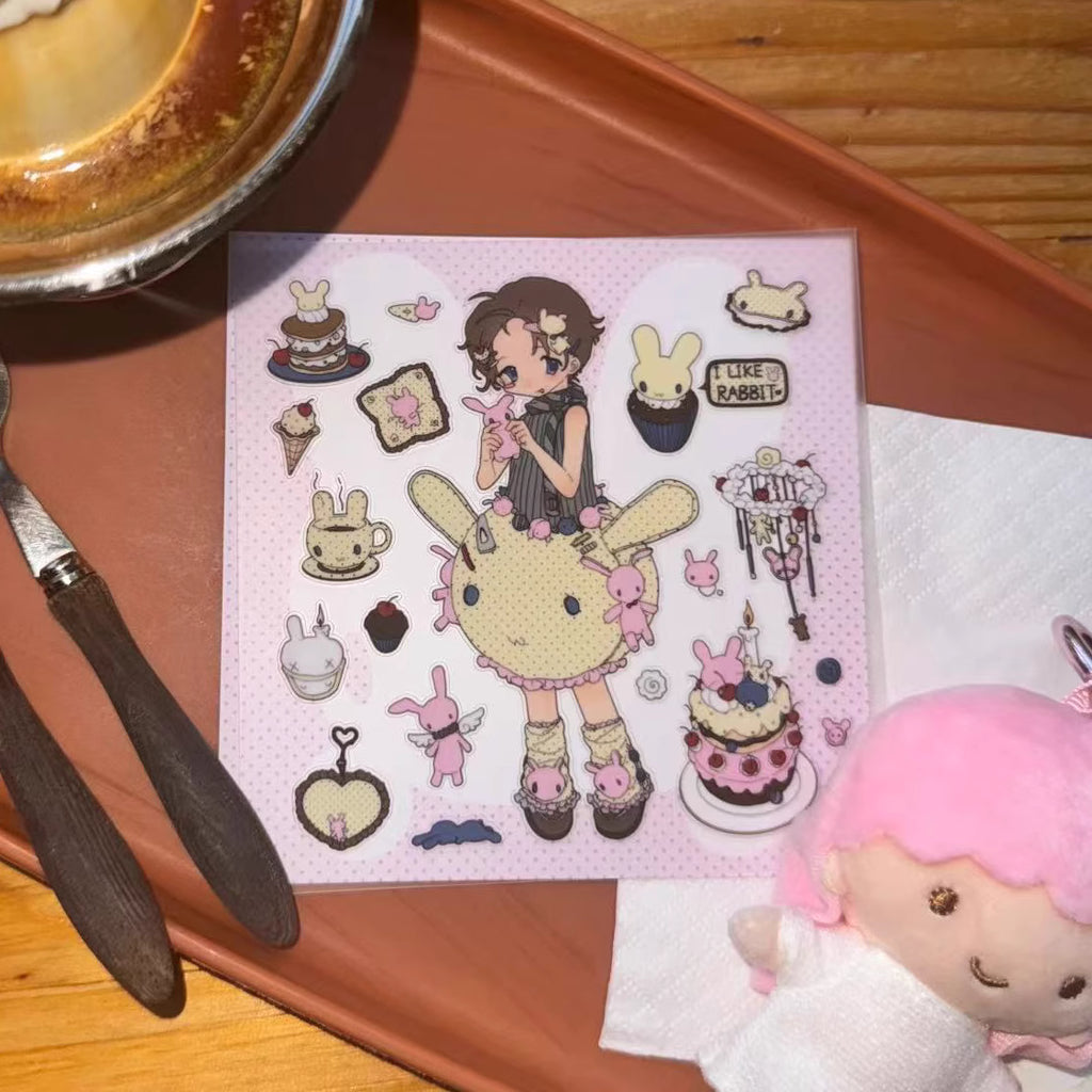 Pipoo Sweet Mascot Girls Stickers