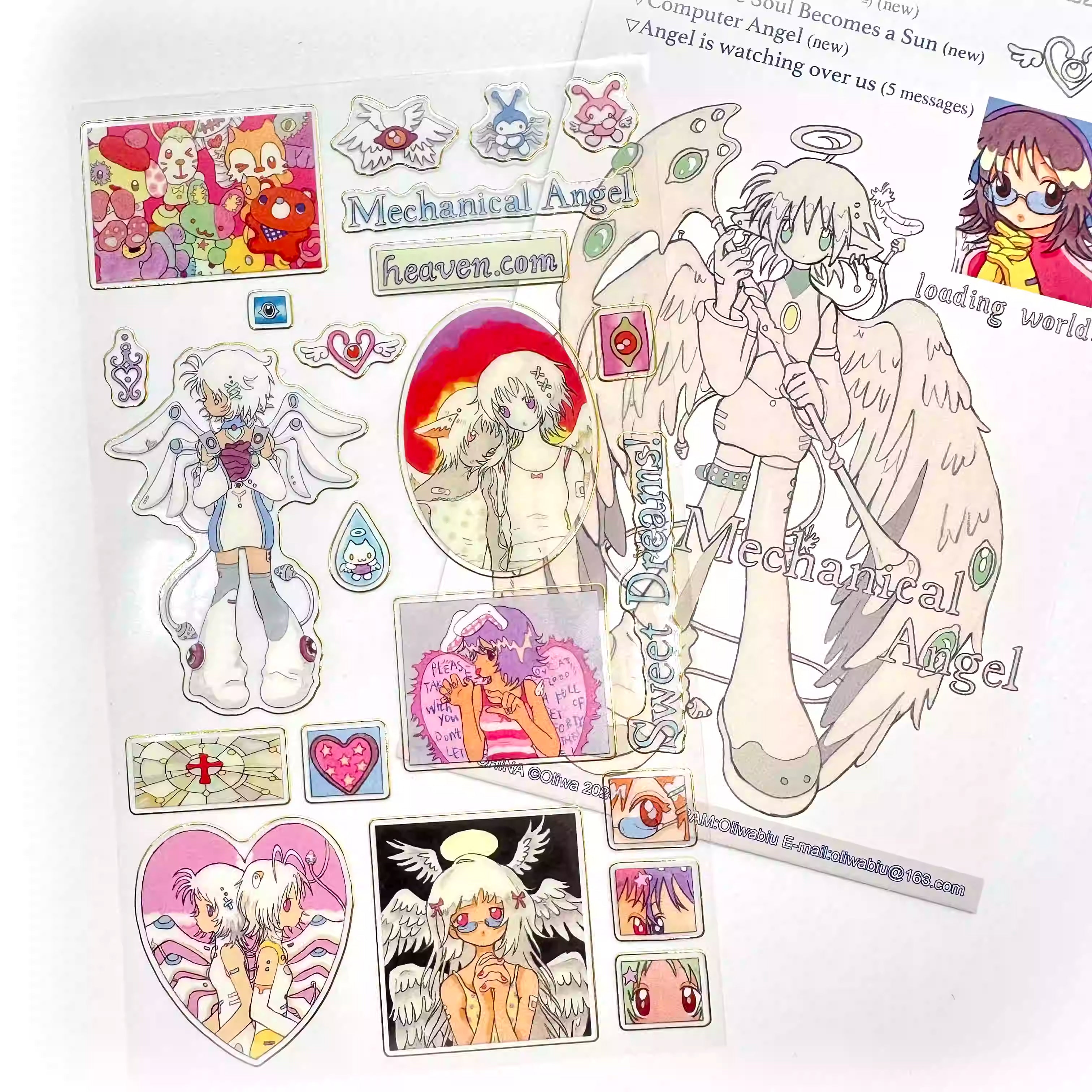 Oliwa Mechanical Angel Sticker