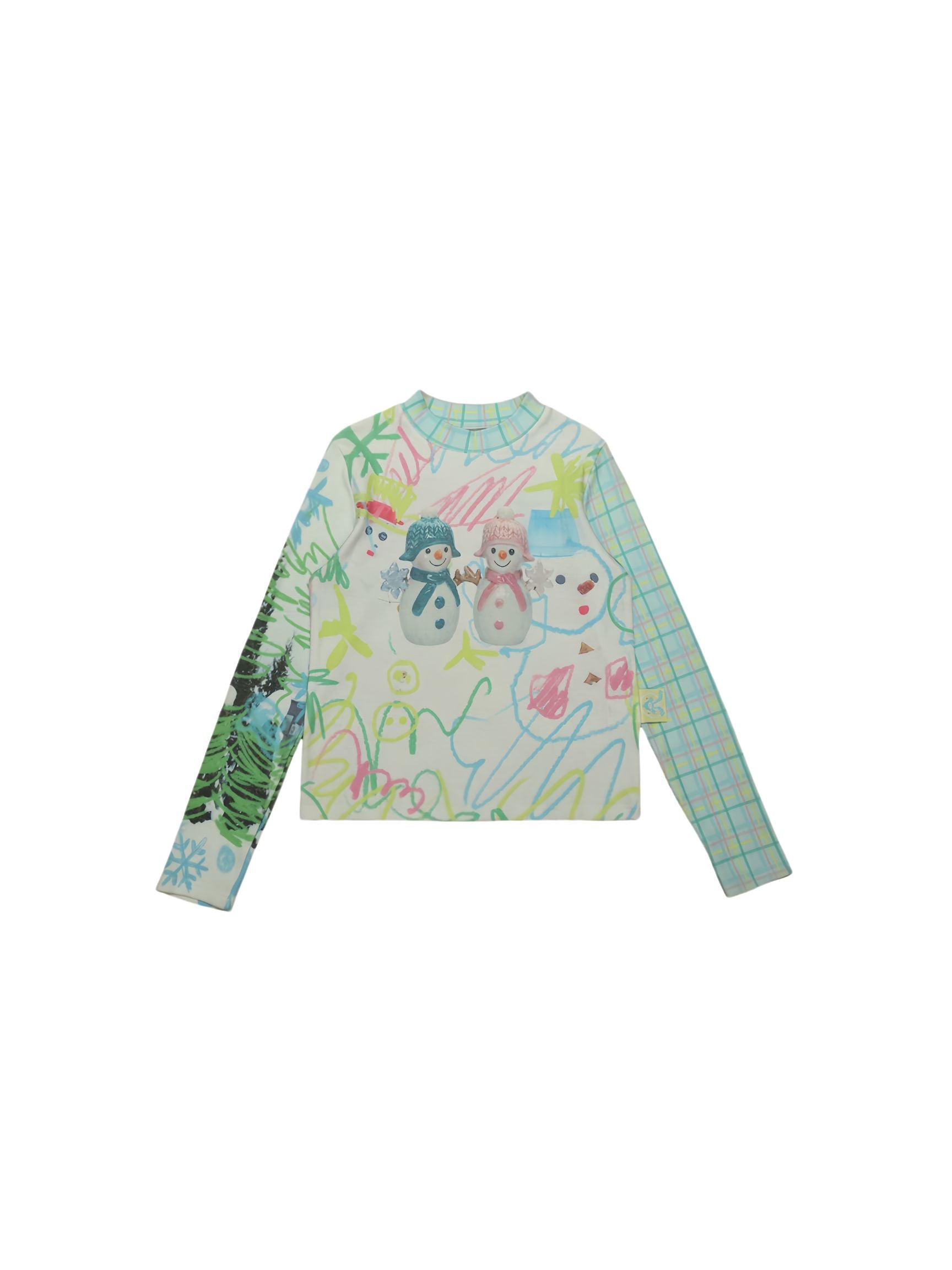 frufru Snowman Doodle Cozy Top