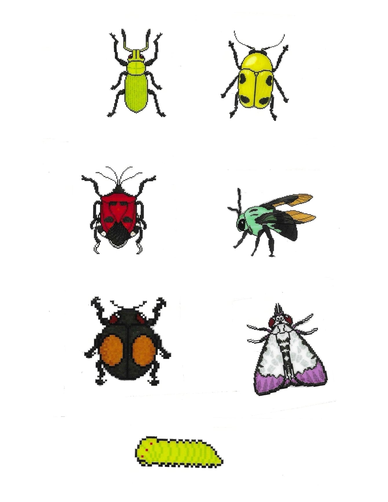 Pipoo Pixel Bug Squad UV Sticker