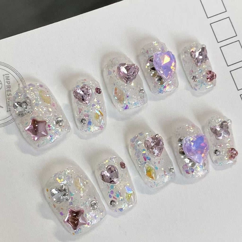 Cosmic Glitter Press-On Nails