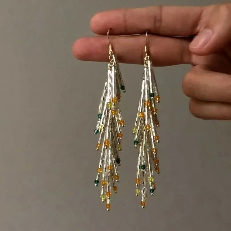 Sparkling Cascade Drop Earrings