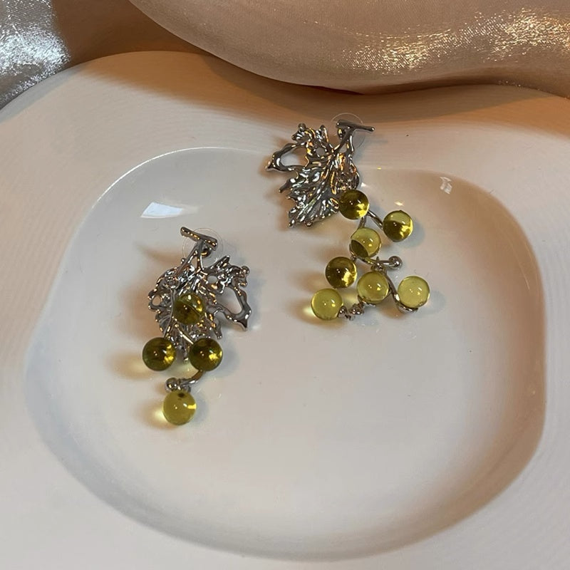 Lime Vineyard Drop Earrings