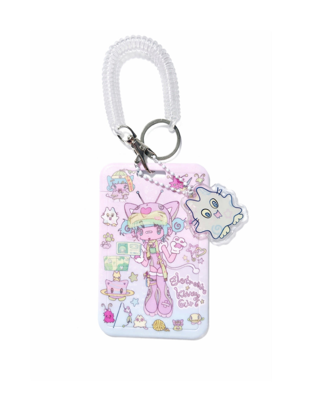 Sunonebird Cyber Kitty Girl Card Case