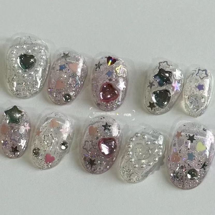 Cosmic Glitter Press-On Nails