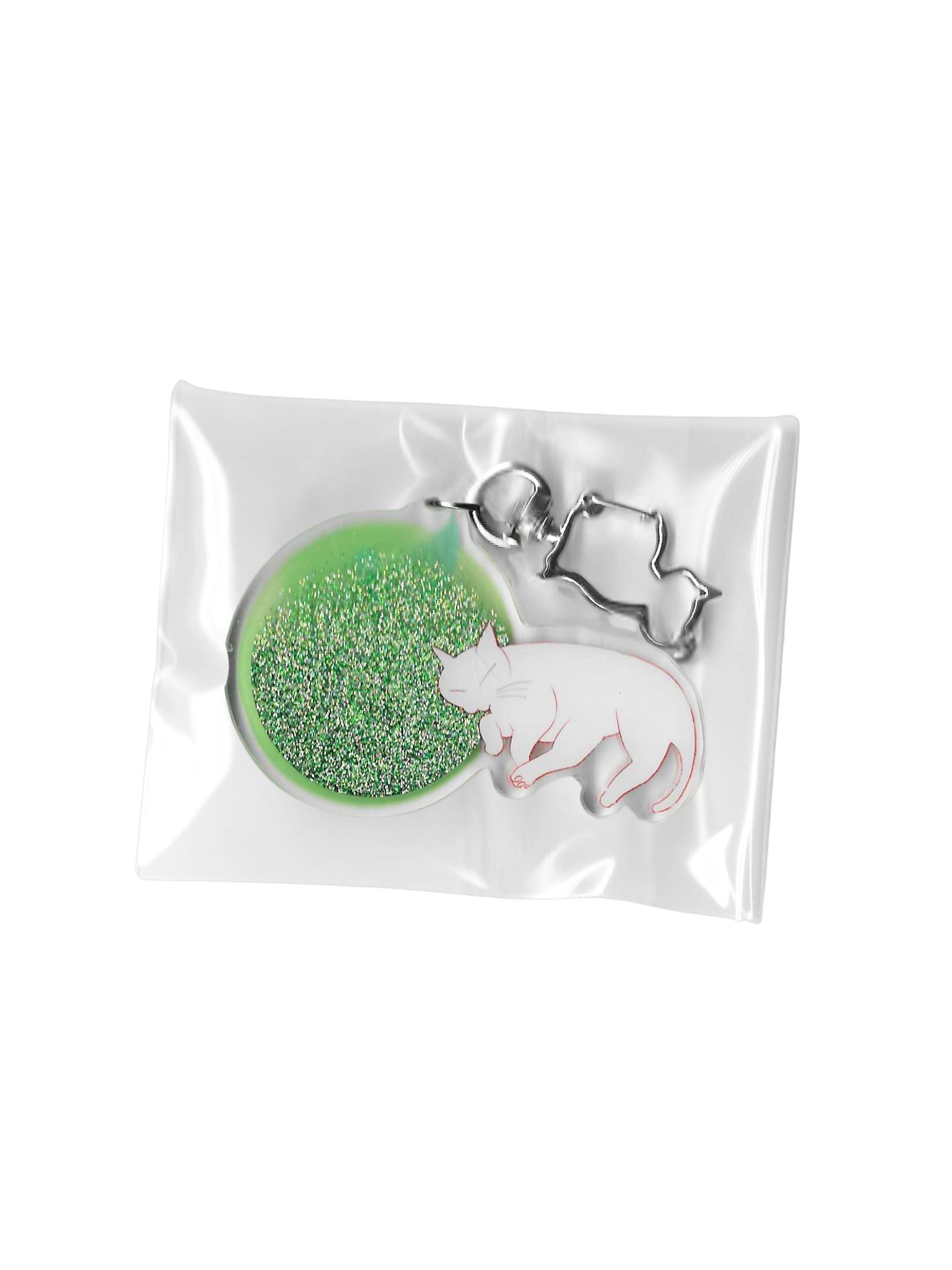 Xizi apple and cat keychain